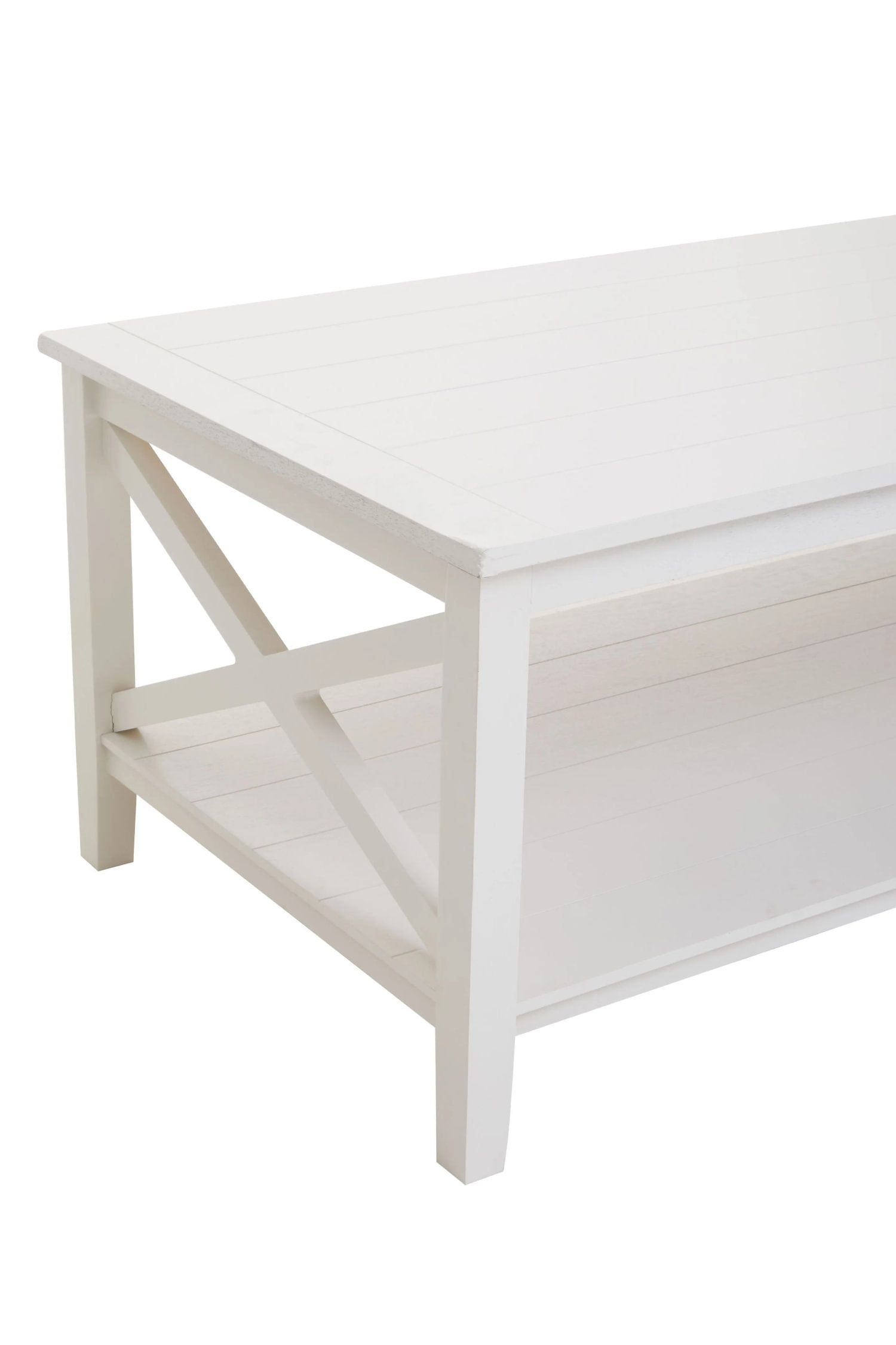 Chelsea White Rectangular Wood Coffee Table