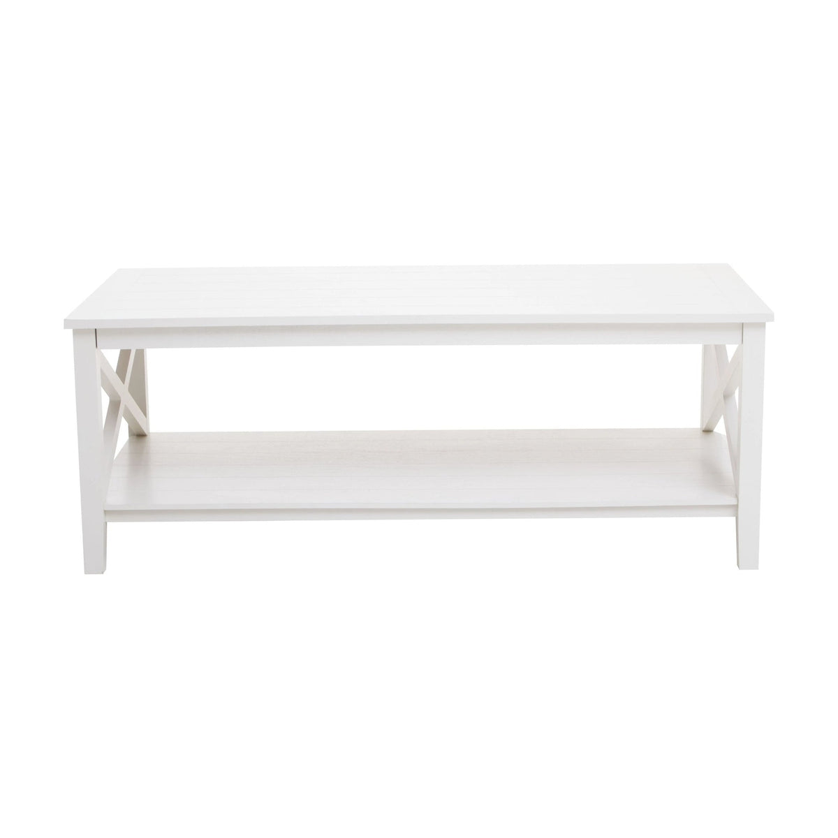 Chelsea White Rectangular Wood Coffee Table