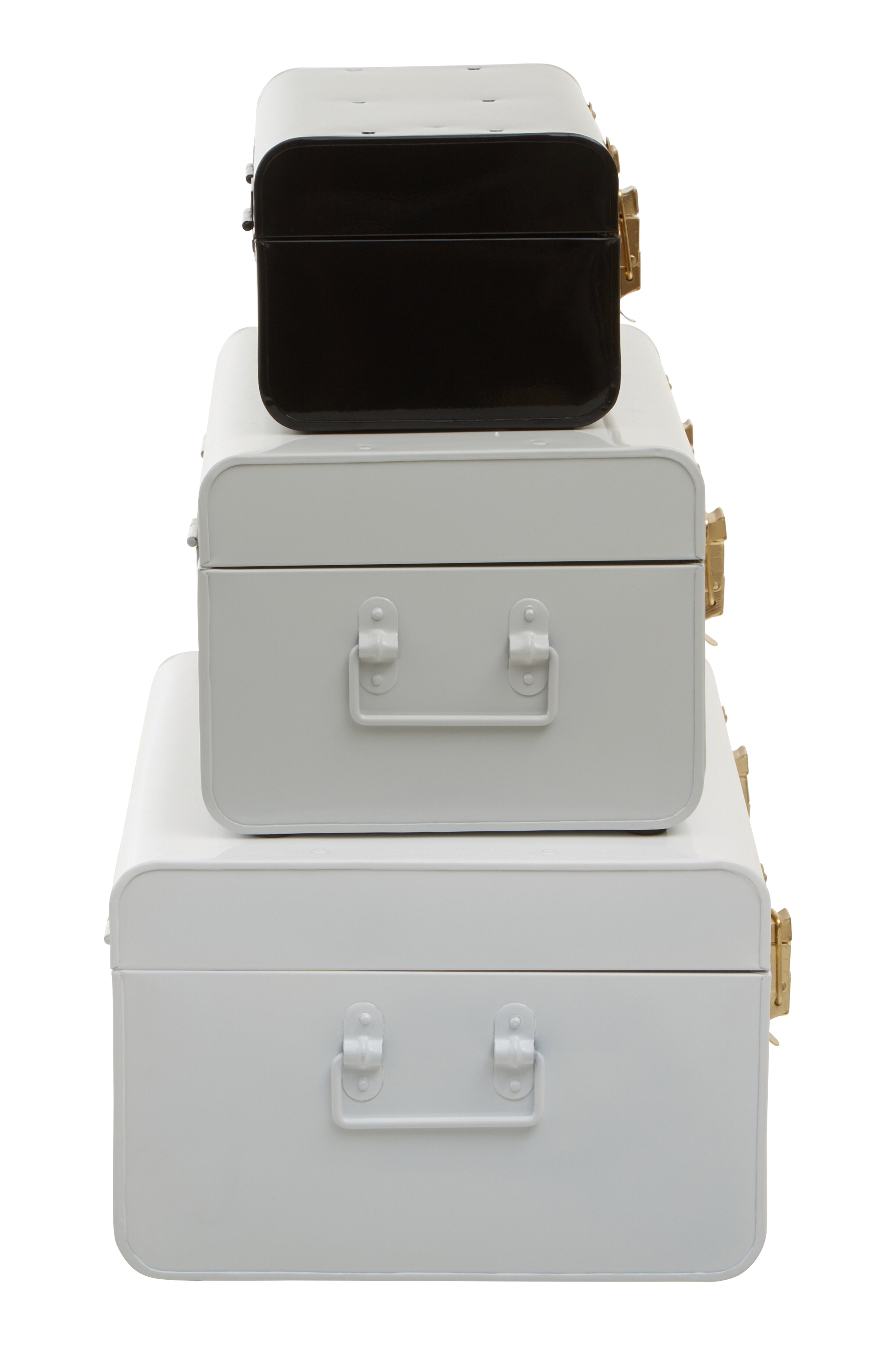 Kempton Set Of Three Monochrome Storage Trunks