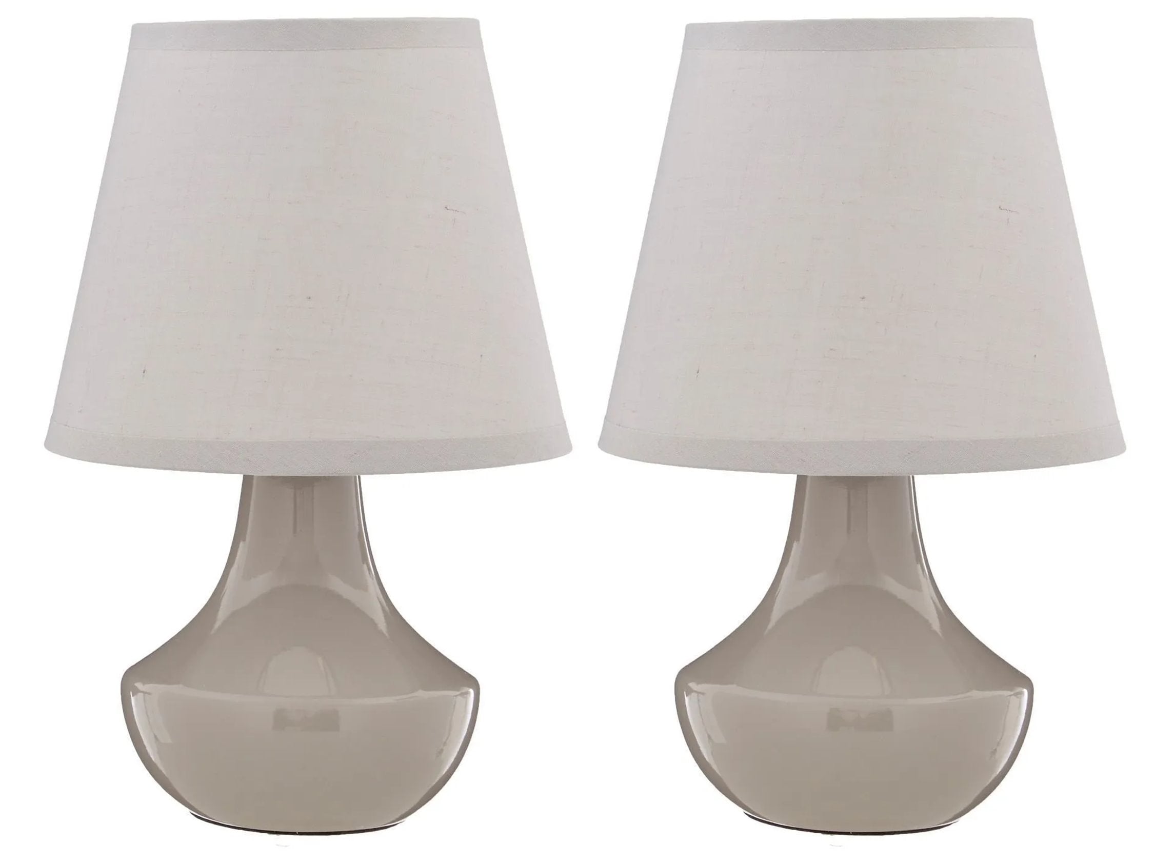 Set of 2 Orford Grey Ceramic Table Lamps