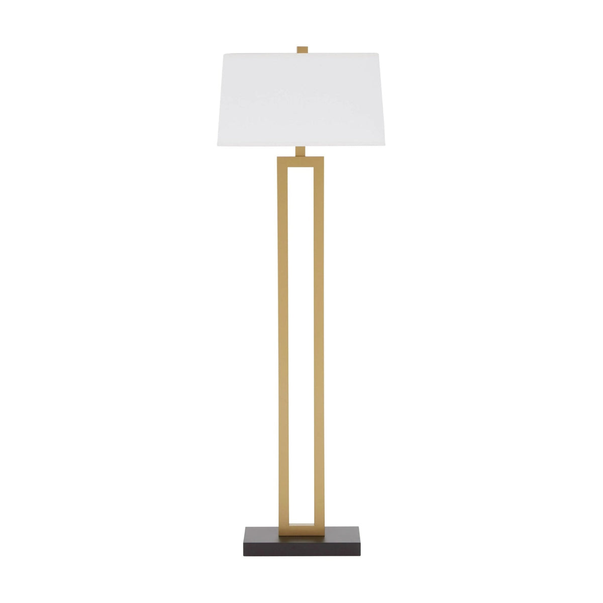 Linton White Fabric Floor Lamp