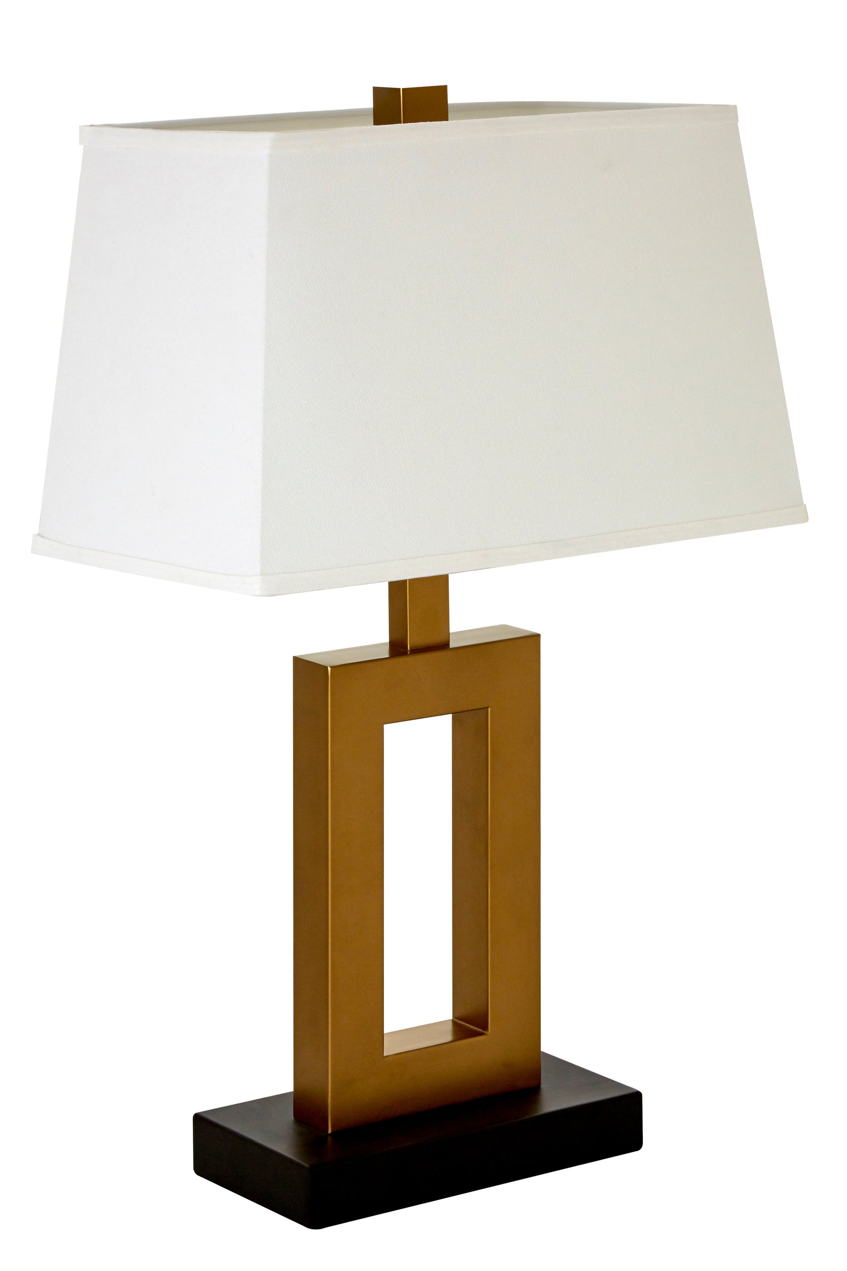 Draco Gold & Chic White Table Lamp