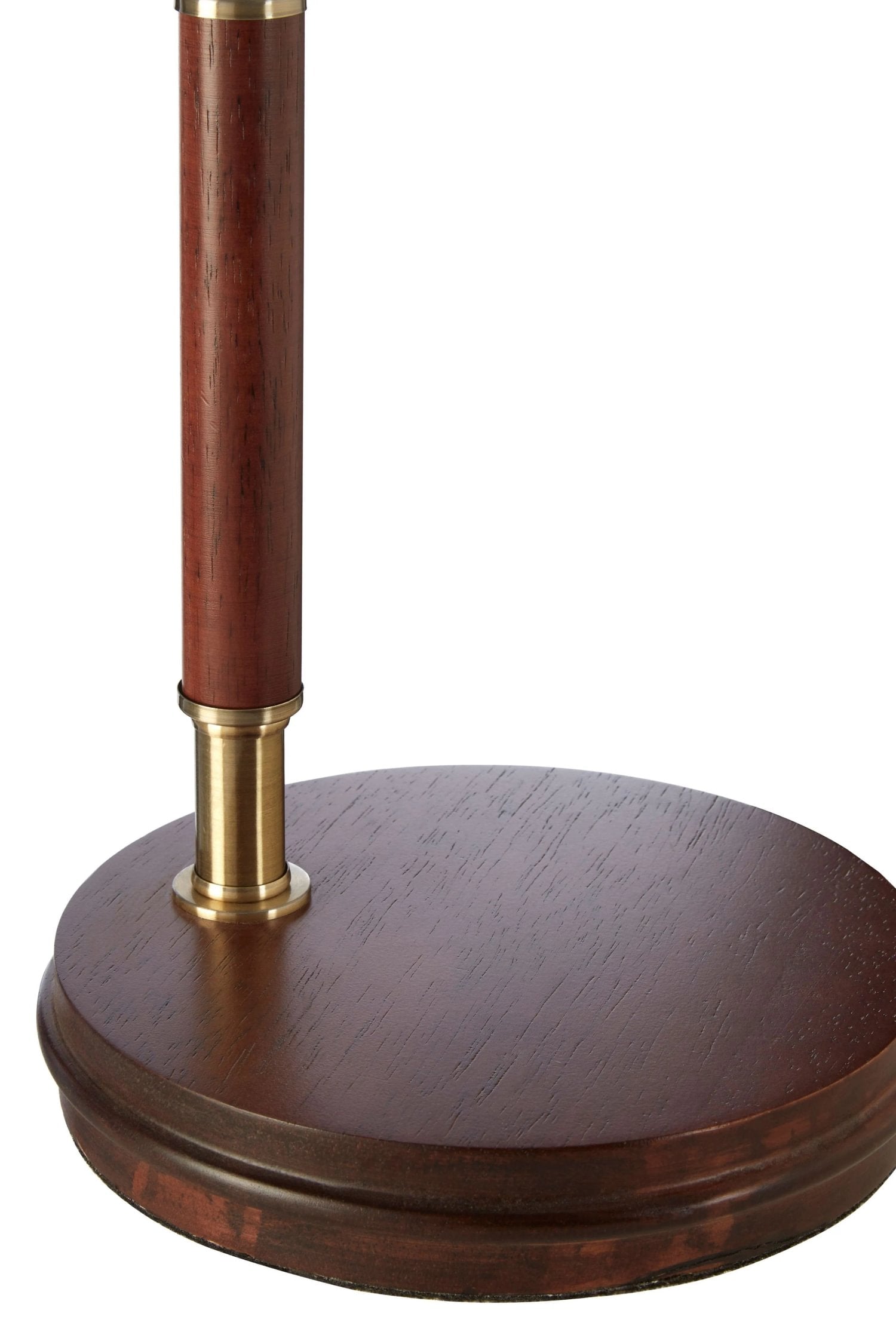 Bramwell Antique Brass Finish & Wood Base Task Lamp