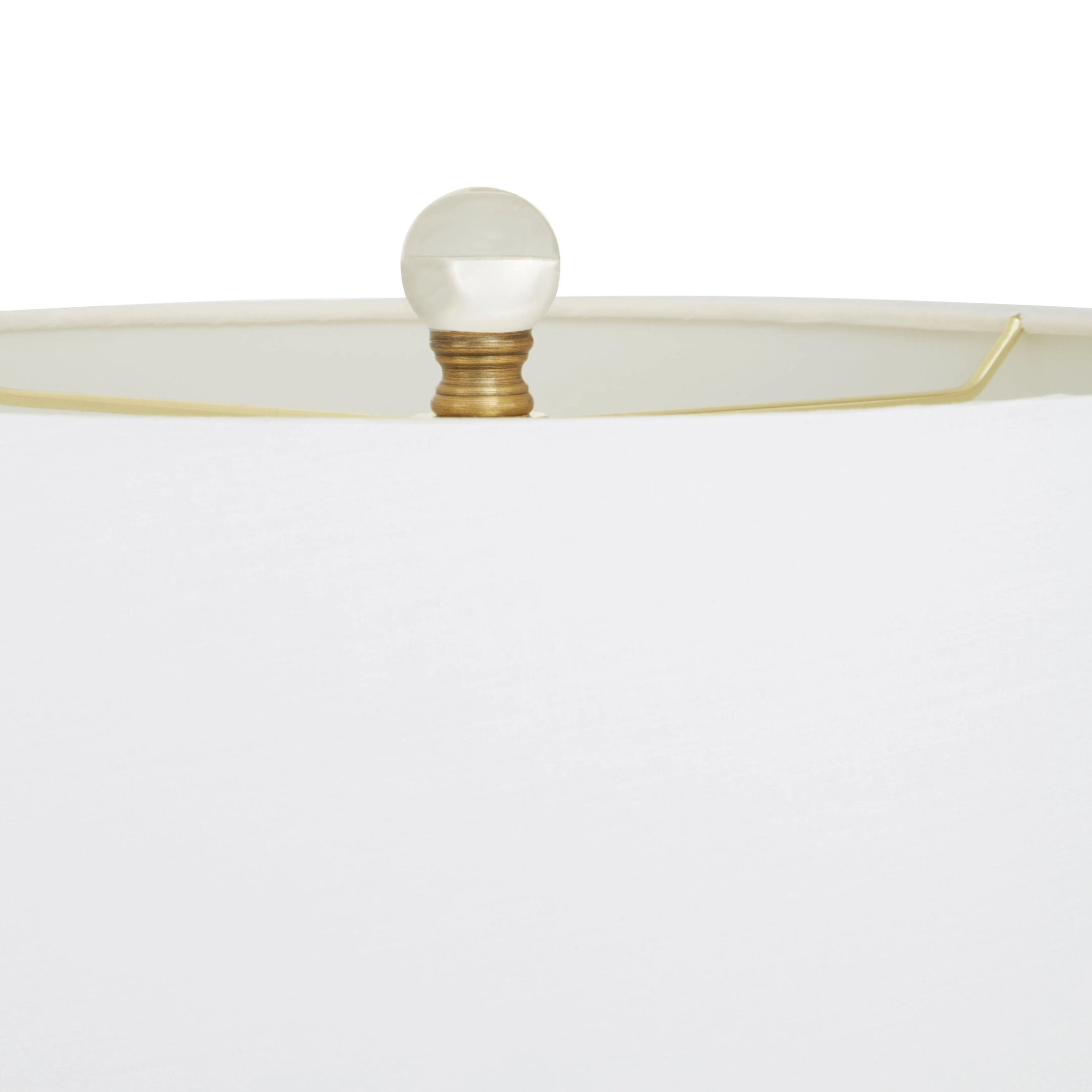 Aurelia Crystal Glass & Antique Brass Finish Table Lamp