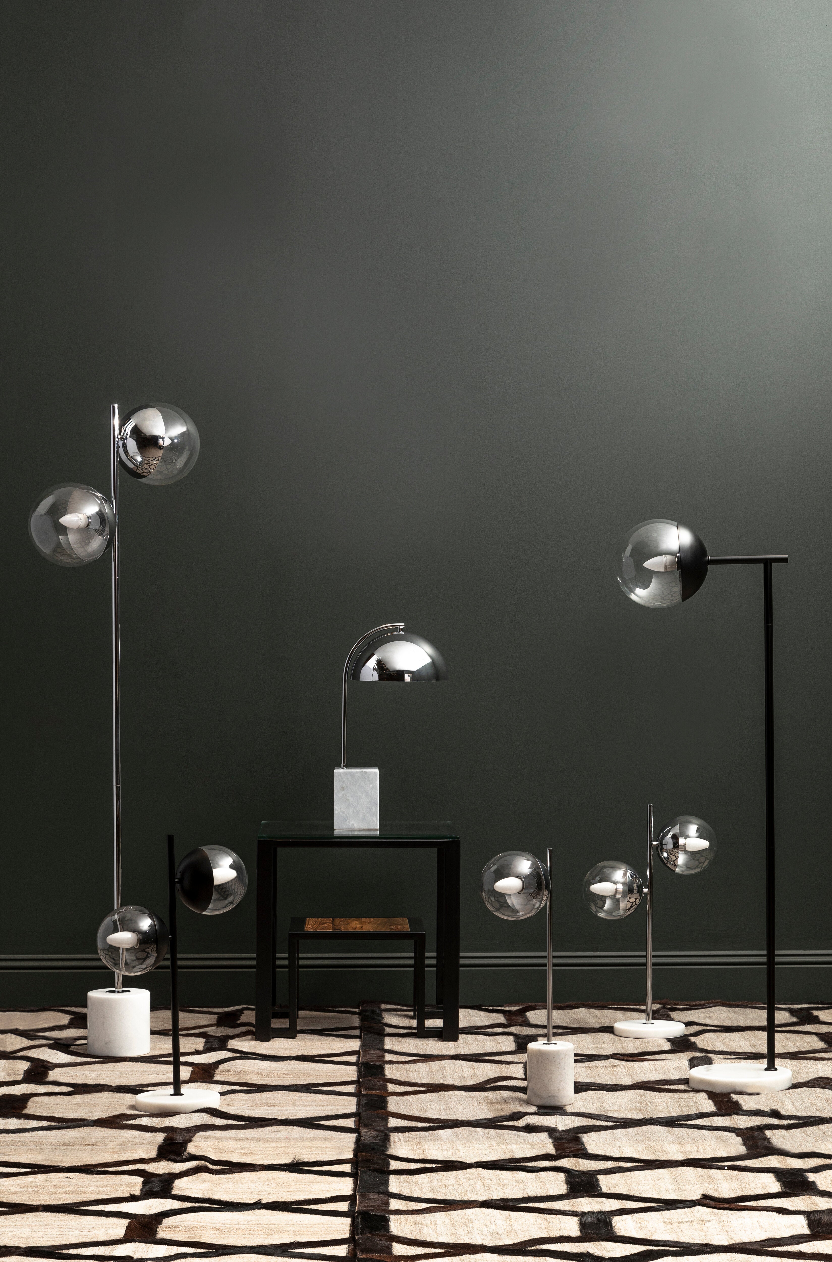 Kidston Black Finish Floor Lamp