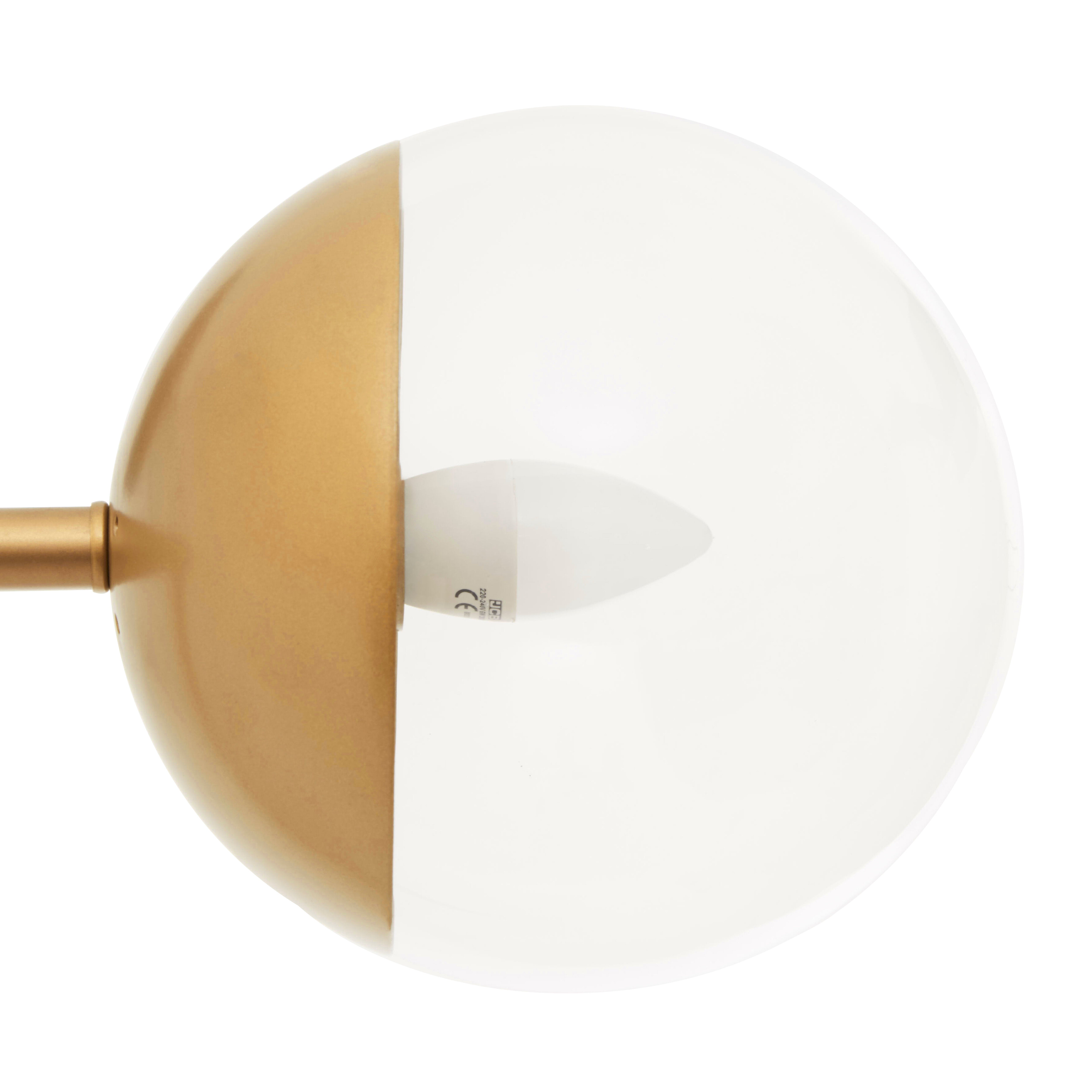 Kidston White Marble & Gold Single Table Lamp