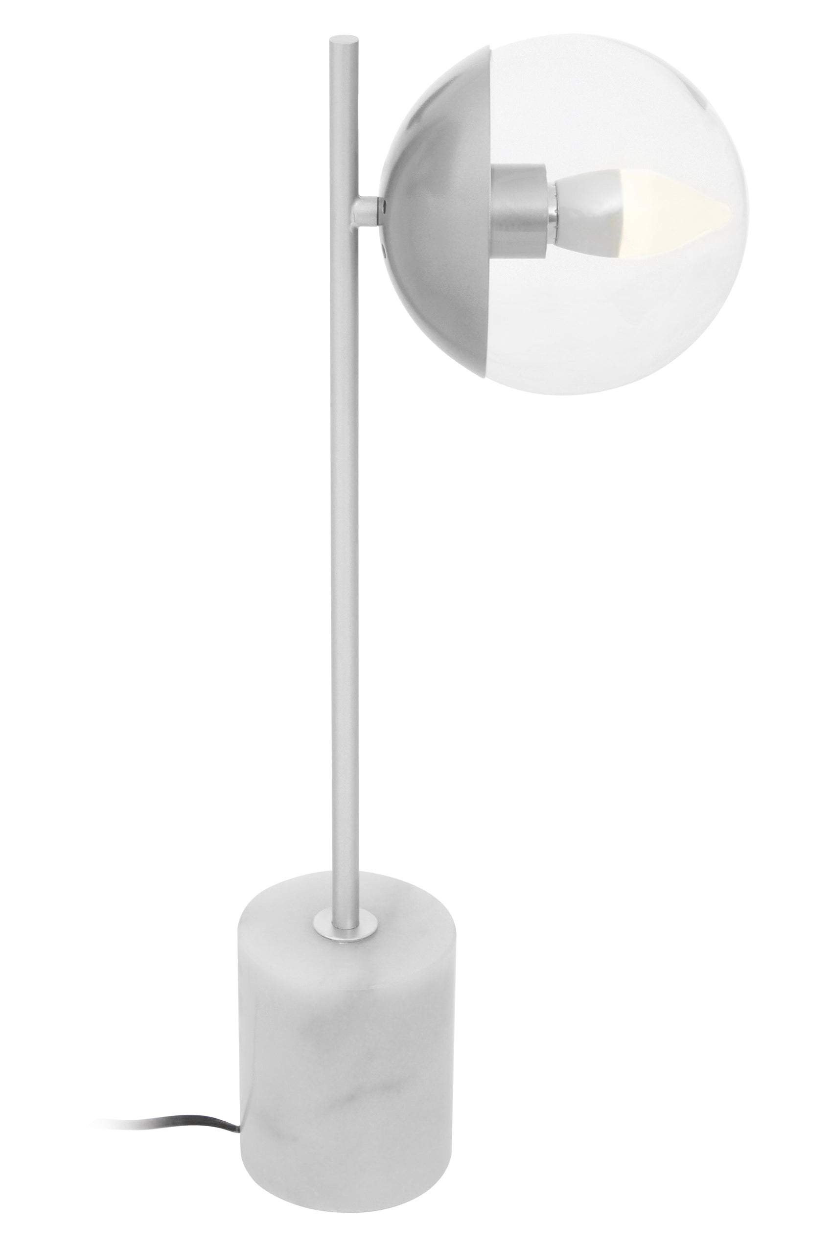 Kidston White Marble & Chrome Single Table Lamp