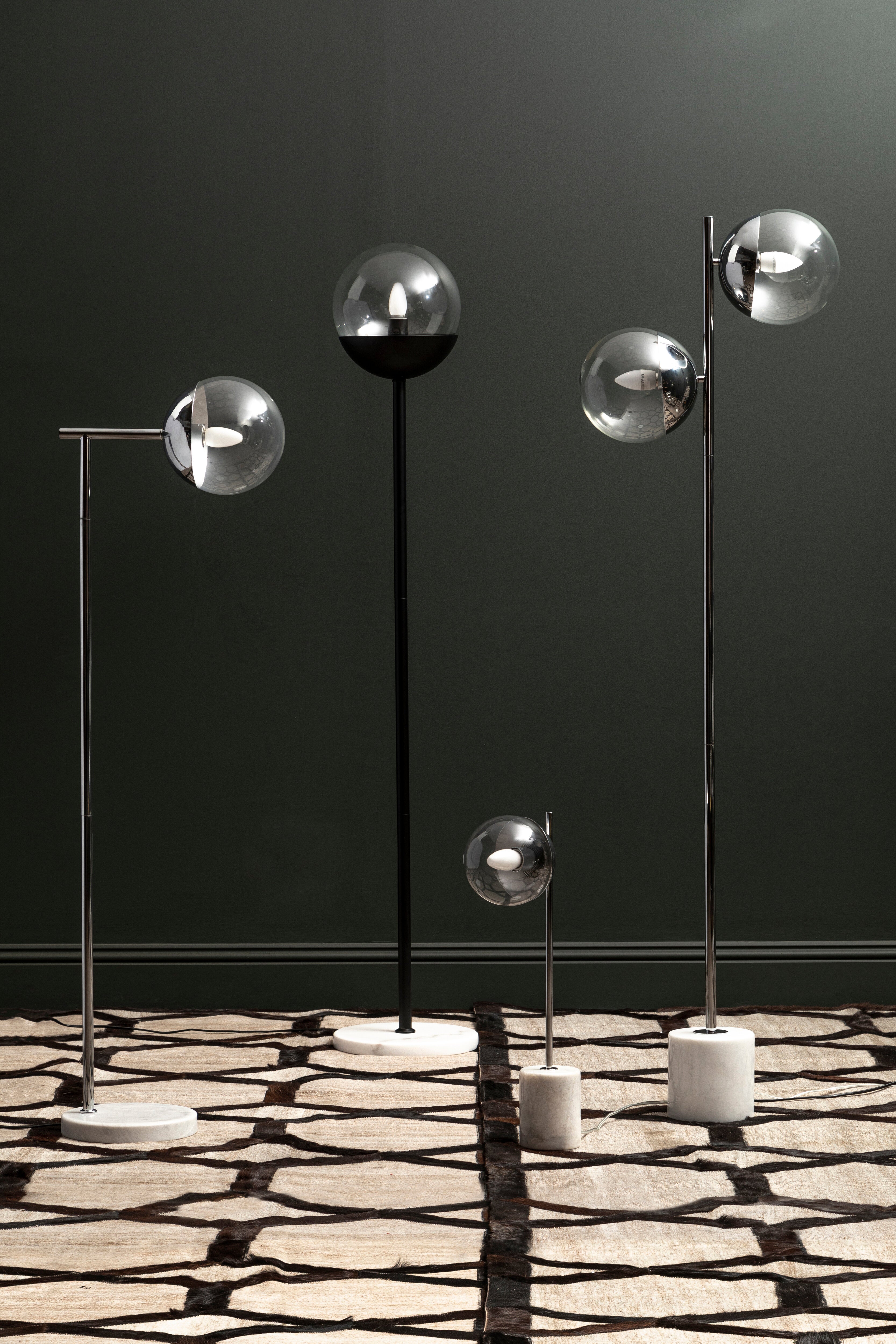 Kidston Chrome Finish 2 Light Floor Lamp