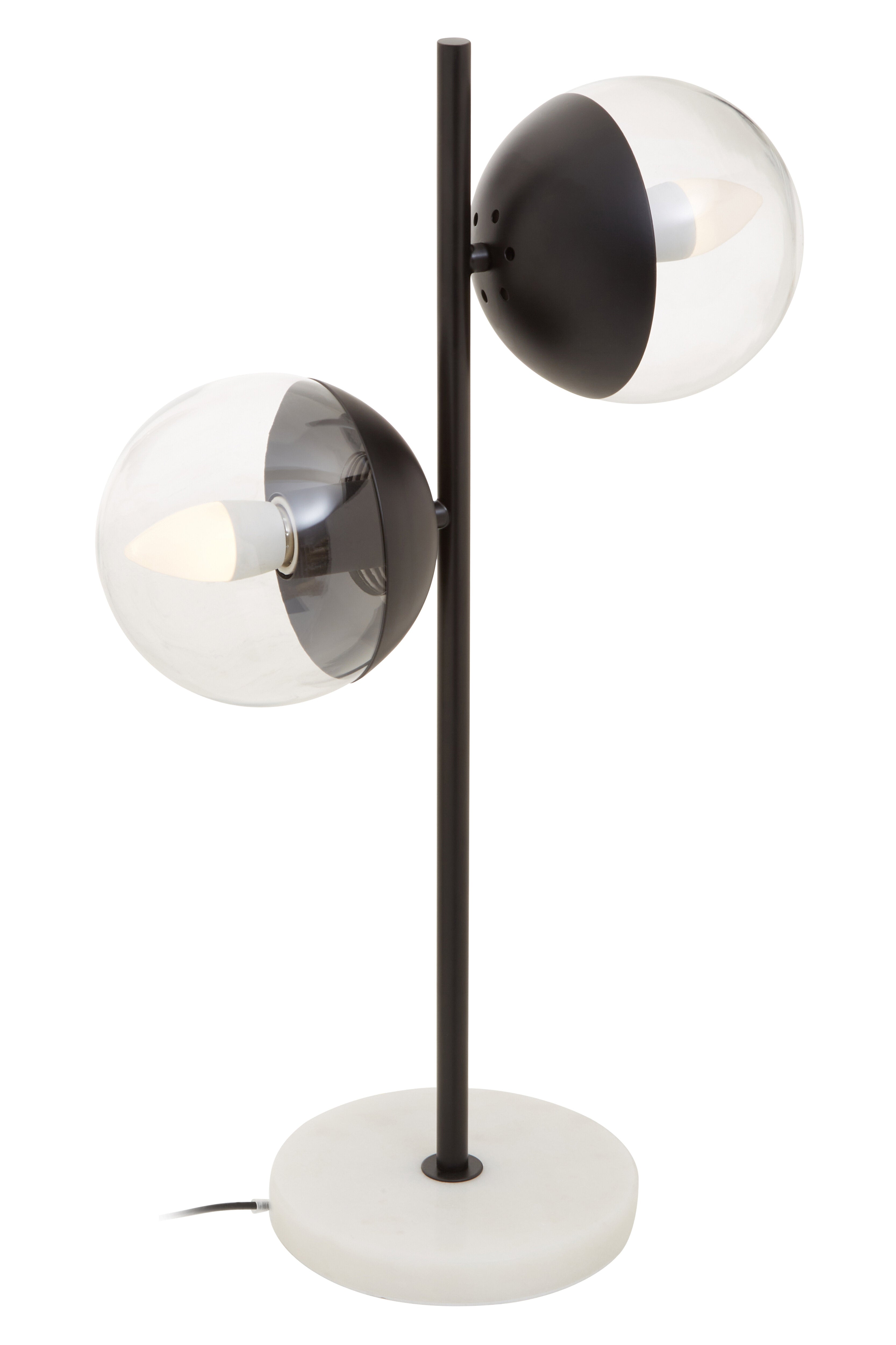 Kidston Black Finish Metal 2 Light Table Lamp