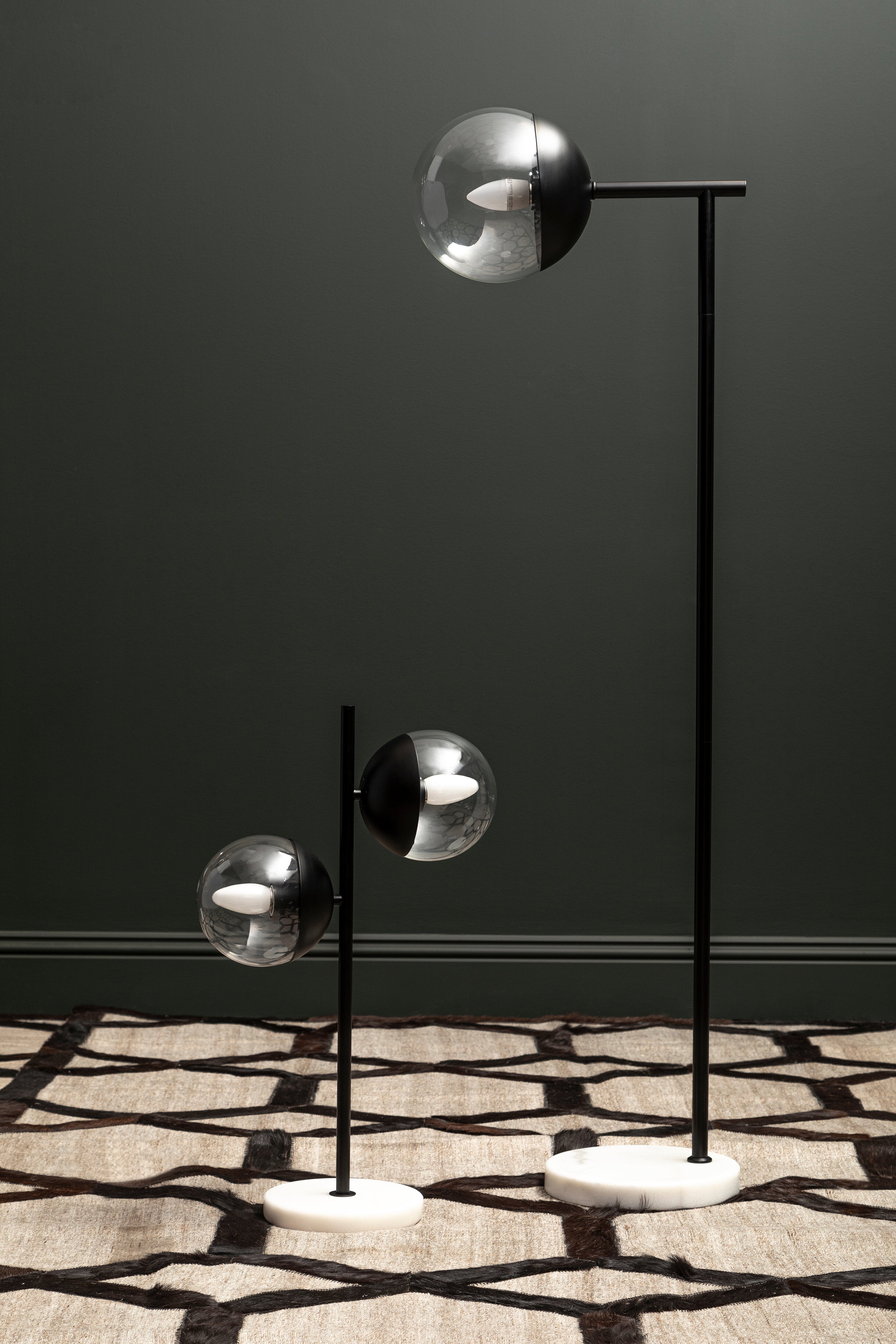 Kidston Black Finish Metal 2 Light Table Lamp