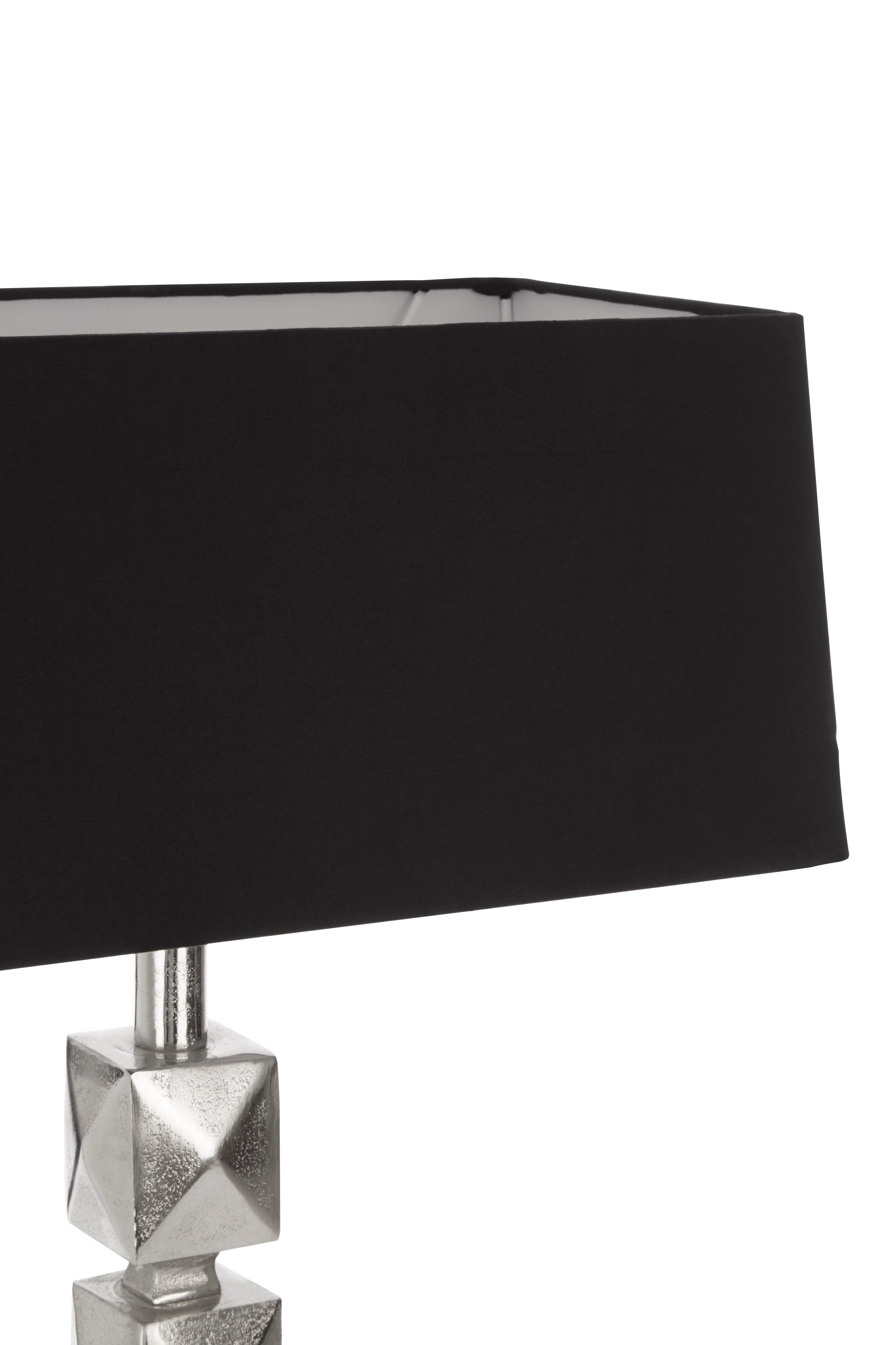 Cesar Silver Faceted Table Lamp