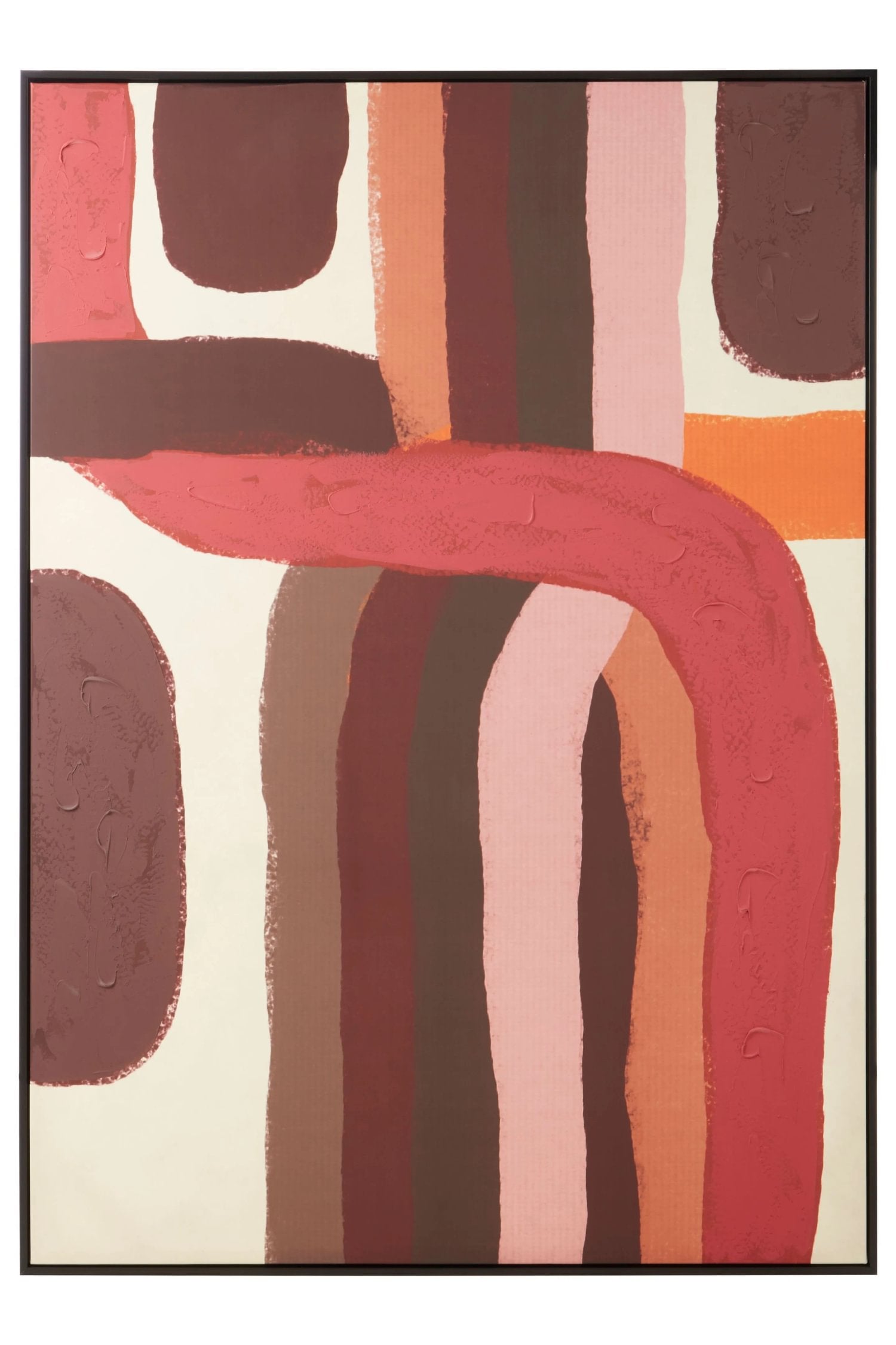 Galleria Multicoloured Abstract Brushstroke Design Wall Art