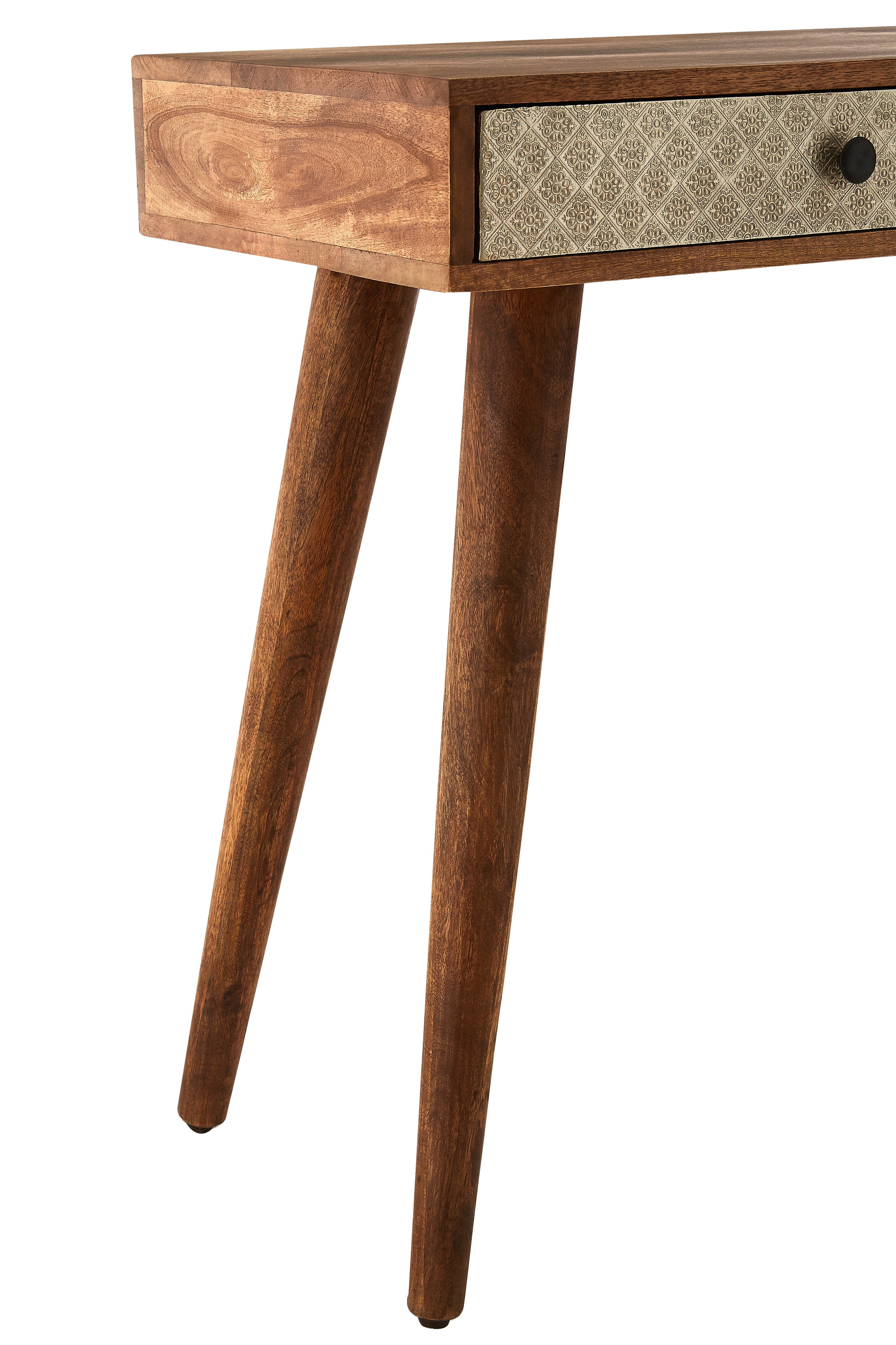 Espina Natural Acacia Wood Console Table | 2 Drawers