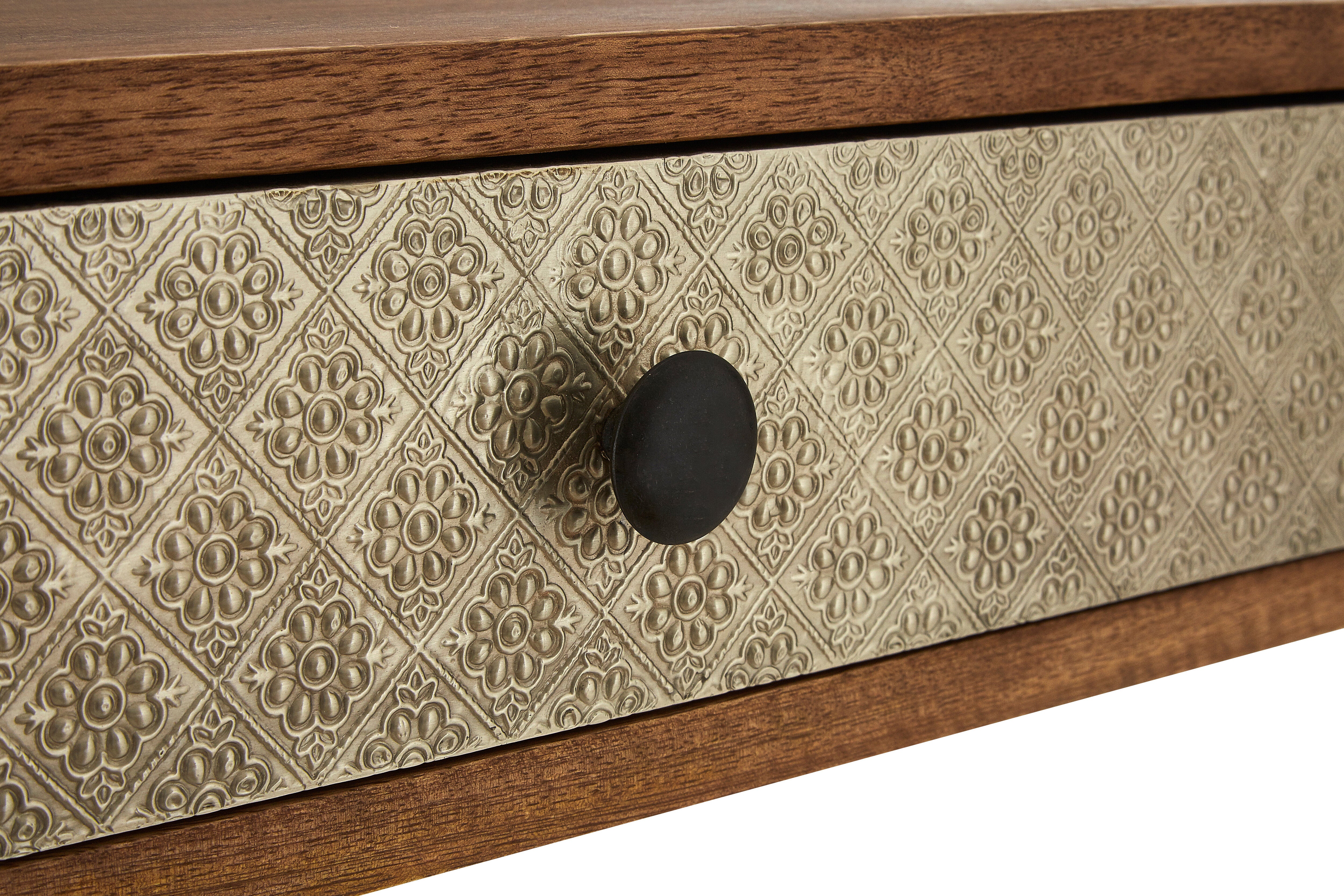 Espina Natural Acacia Wood Console Table | 2 Drawers