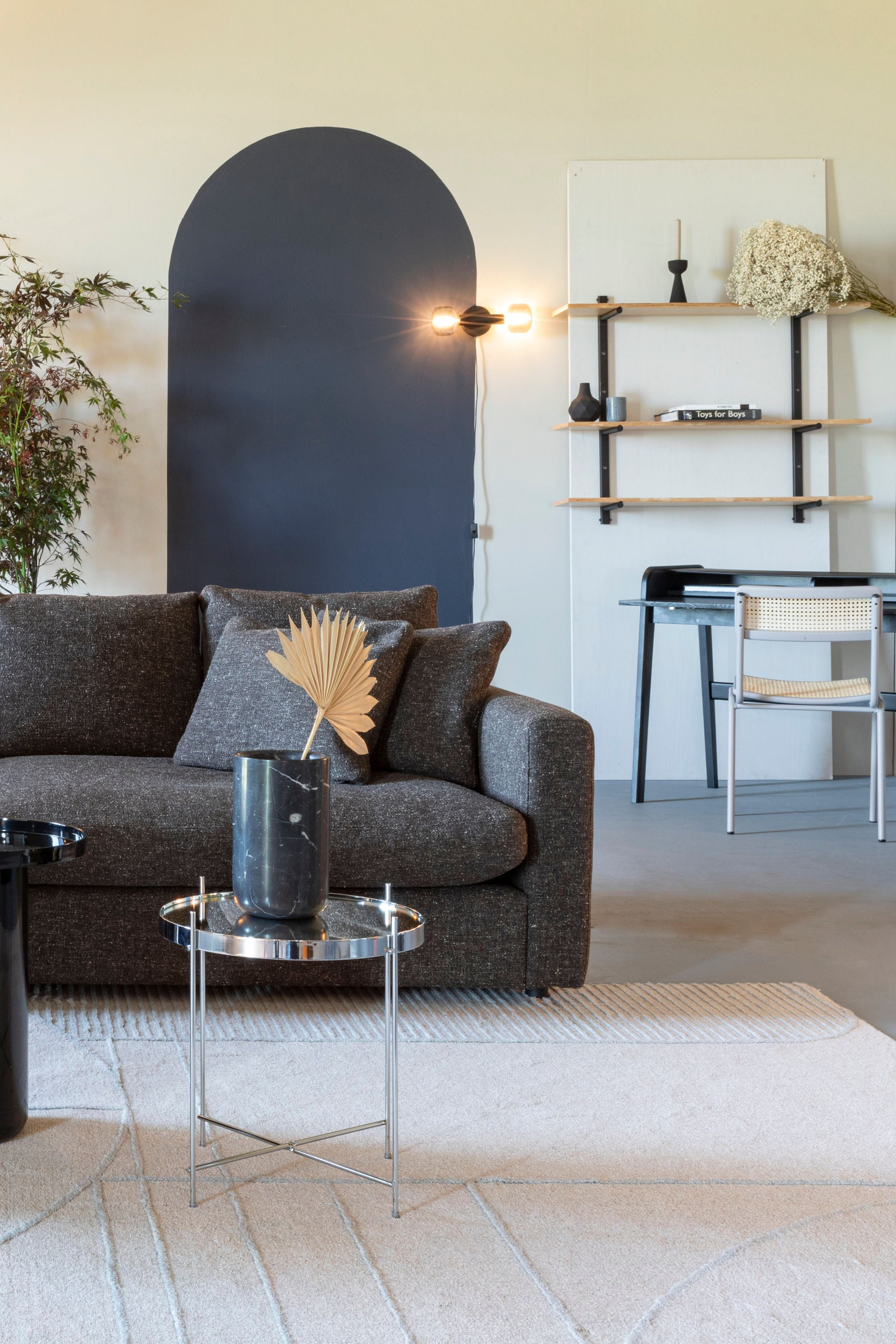 Zuiver Cupid Silver Glass Side Table