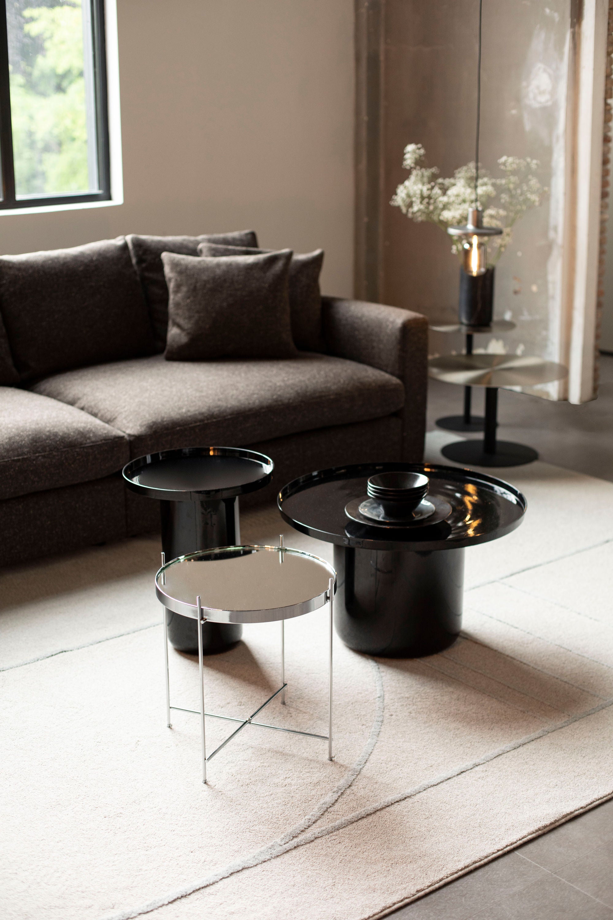 Zuiver Cupid Silver Glass Side Table