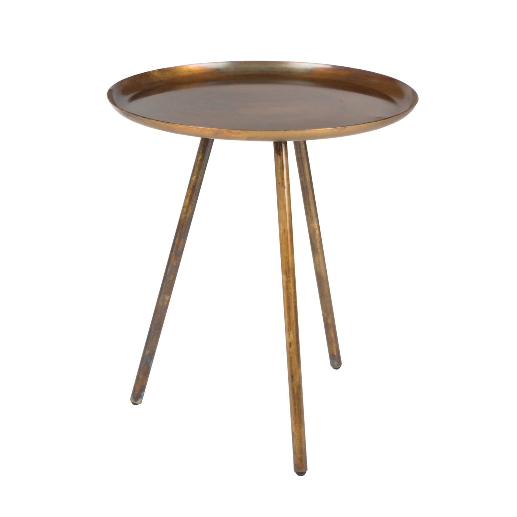 Frost Copper Round Side Table