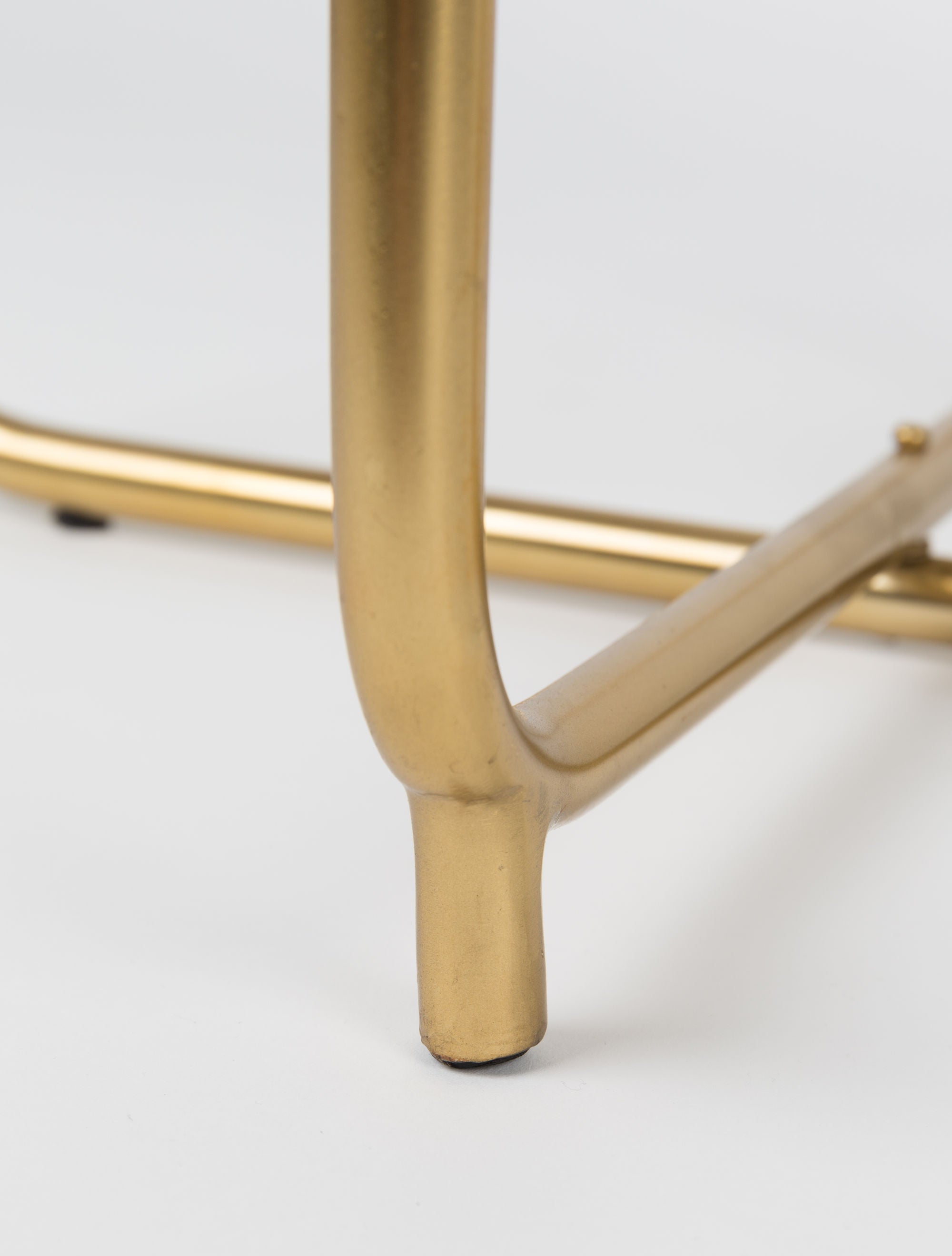 Timpa Green Marble & Gold Side Table