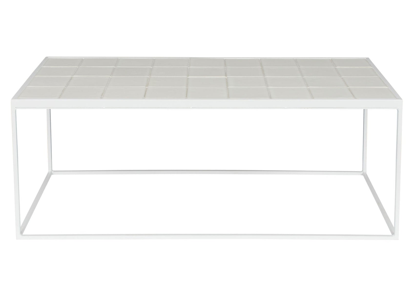 Zuiver Glazed Ceramic White Rectangle Coffee Table