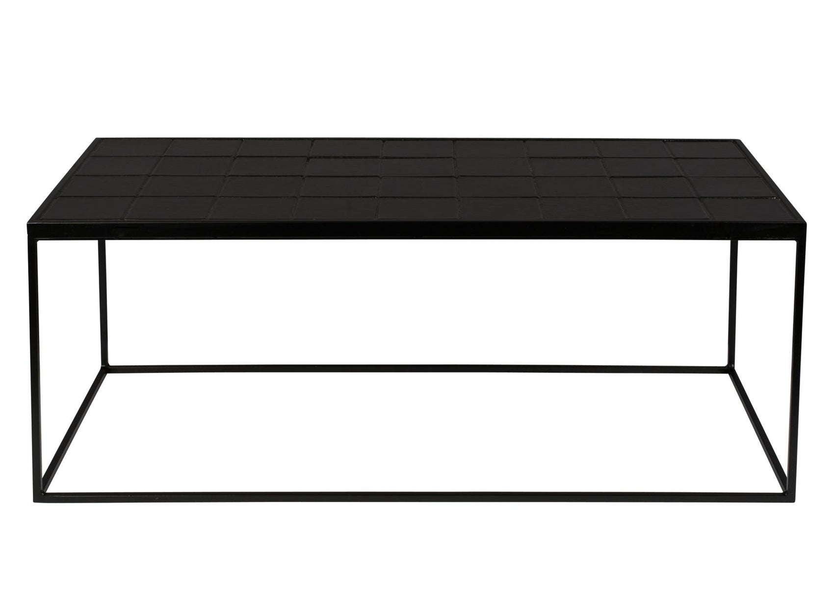 Zuiver Glazed Ceramic Black Rectangle Coffee Table