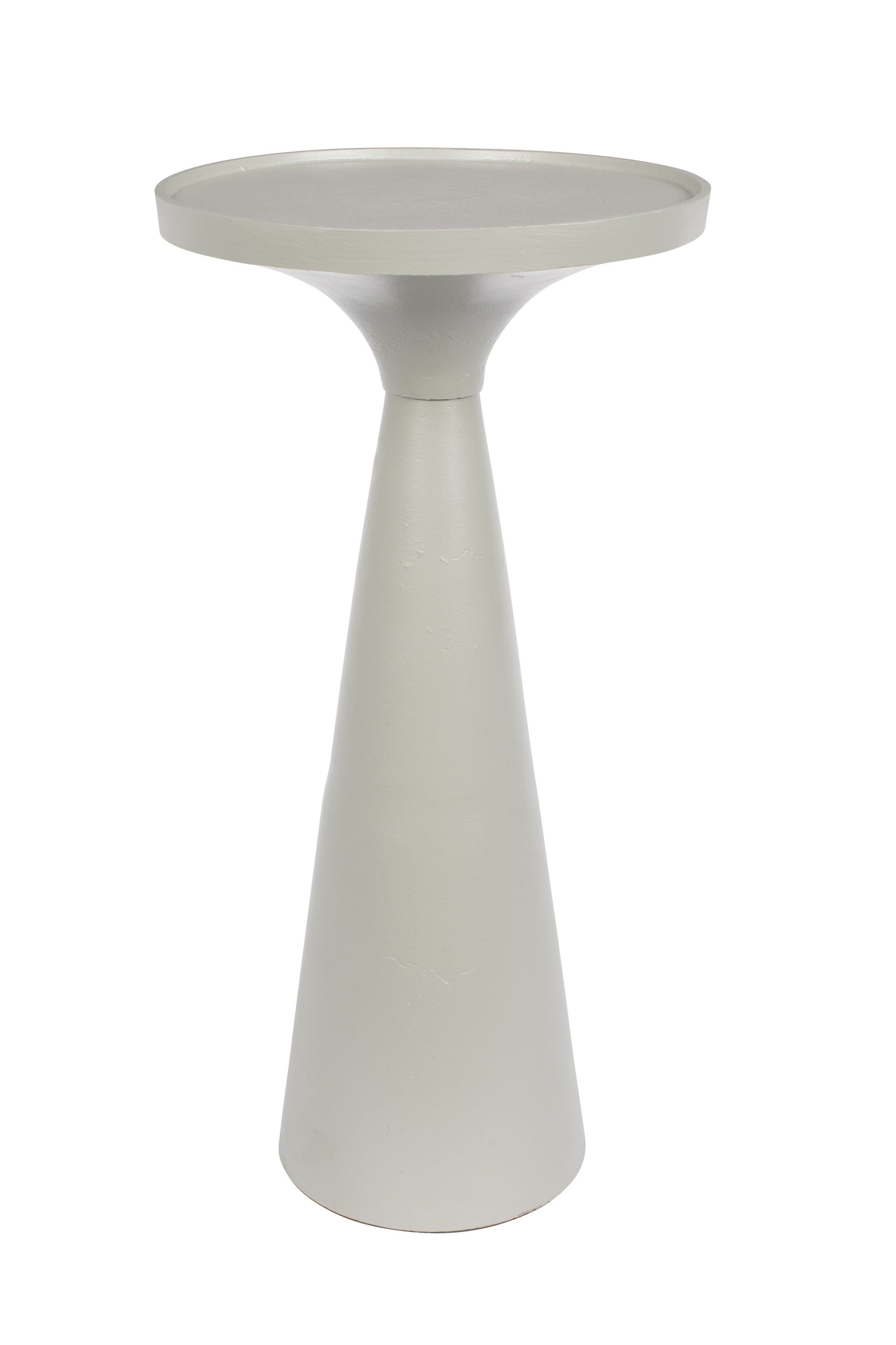 Zuiver Floss Grey Aluminum Round Side Table