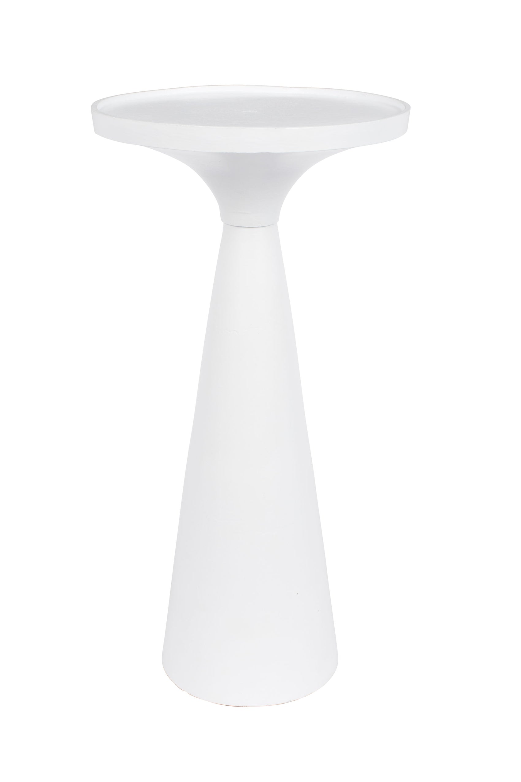 Zuiver Floss White Aluminum Round Side Table
