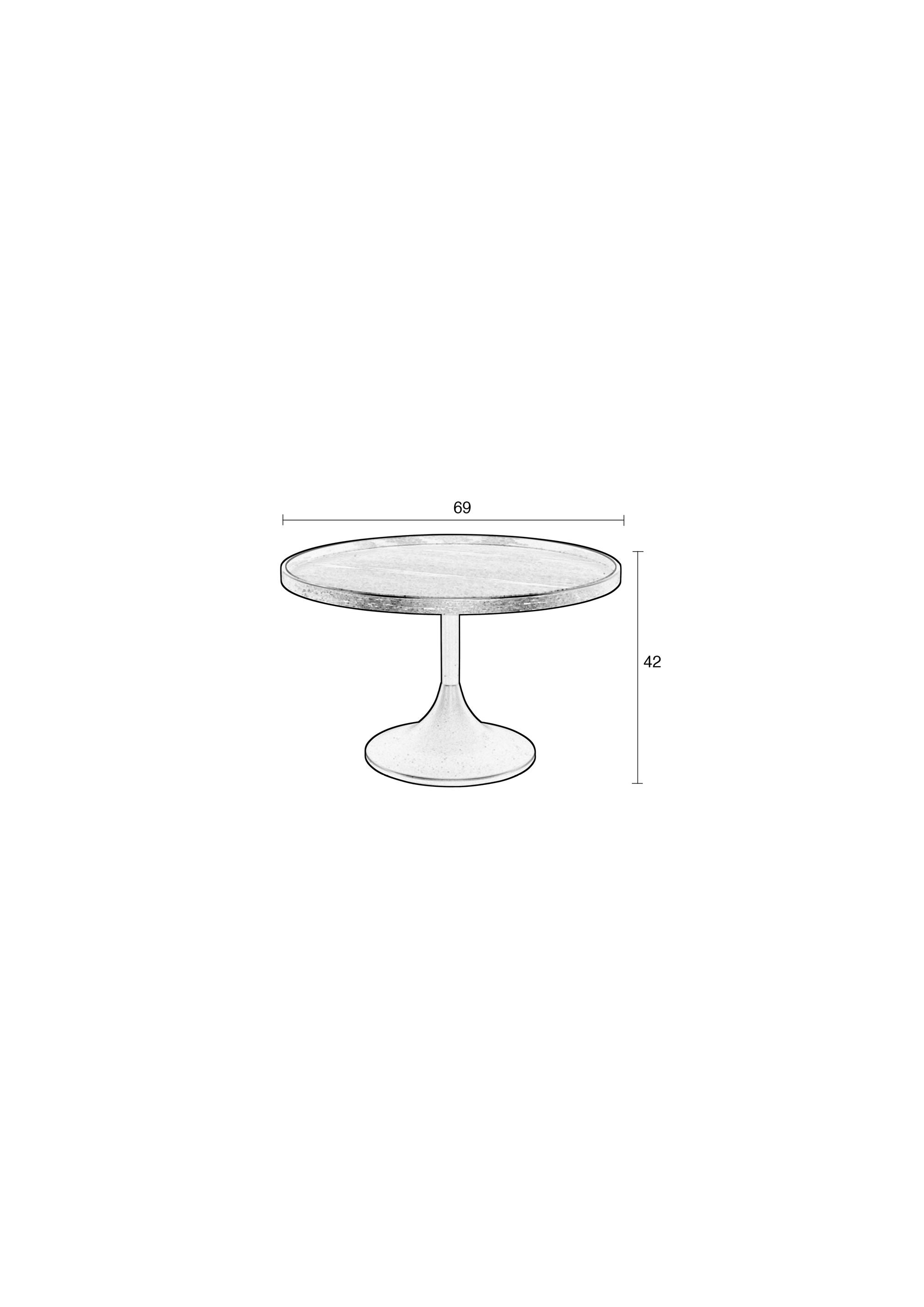 Zuiver Jason Black Steel Round Coffee Table
