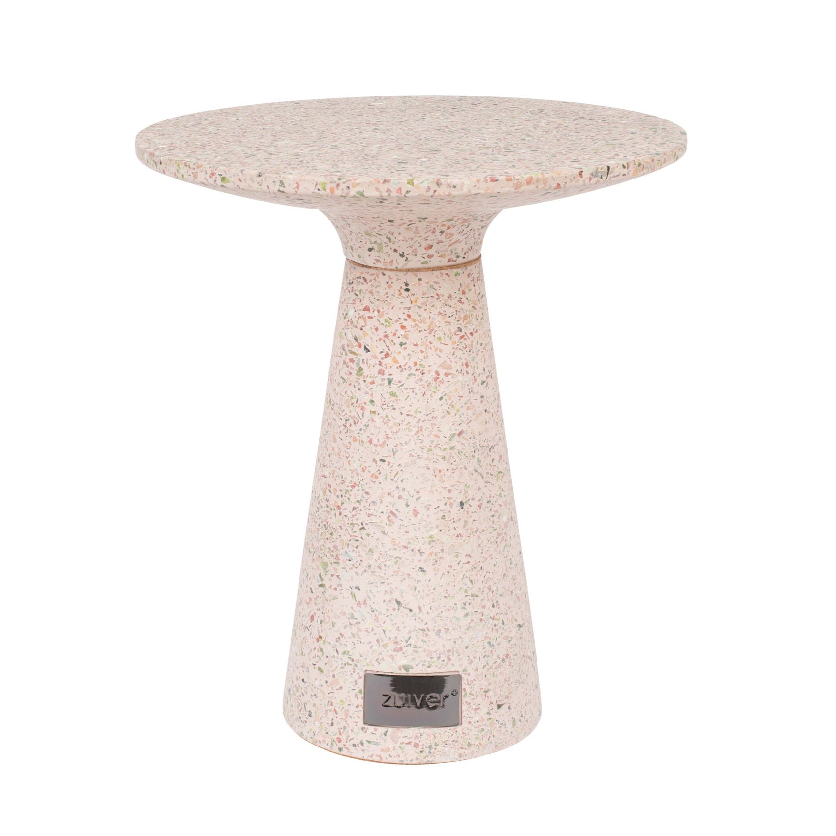 Zuiver Victoria Pink Terrazzo Round Side Table