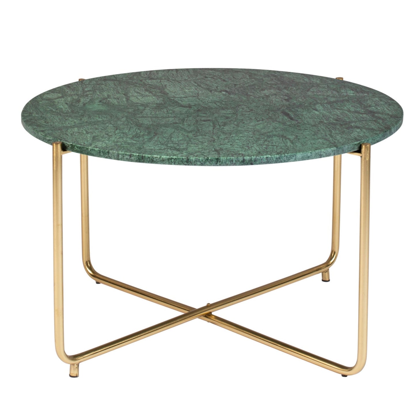 Timpa Green Marble & Gold Coffee Table