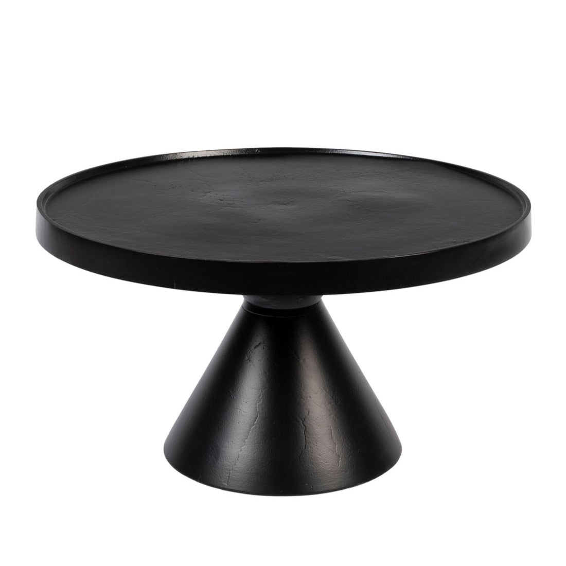 Zuiver Floss Black Aluminum Round Coffee Table