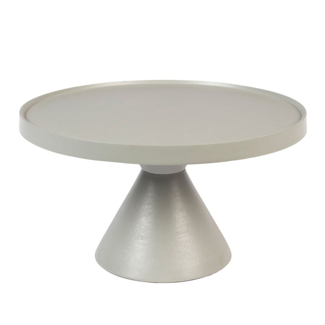 Zuiver Floss Grey Aluminum Round Coffee Table