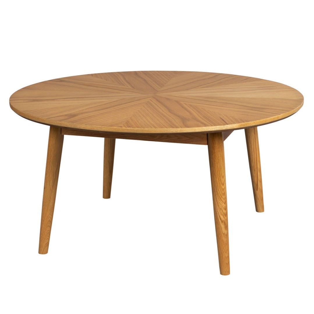 Fabio Natural Wood Round Coffee Table