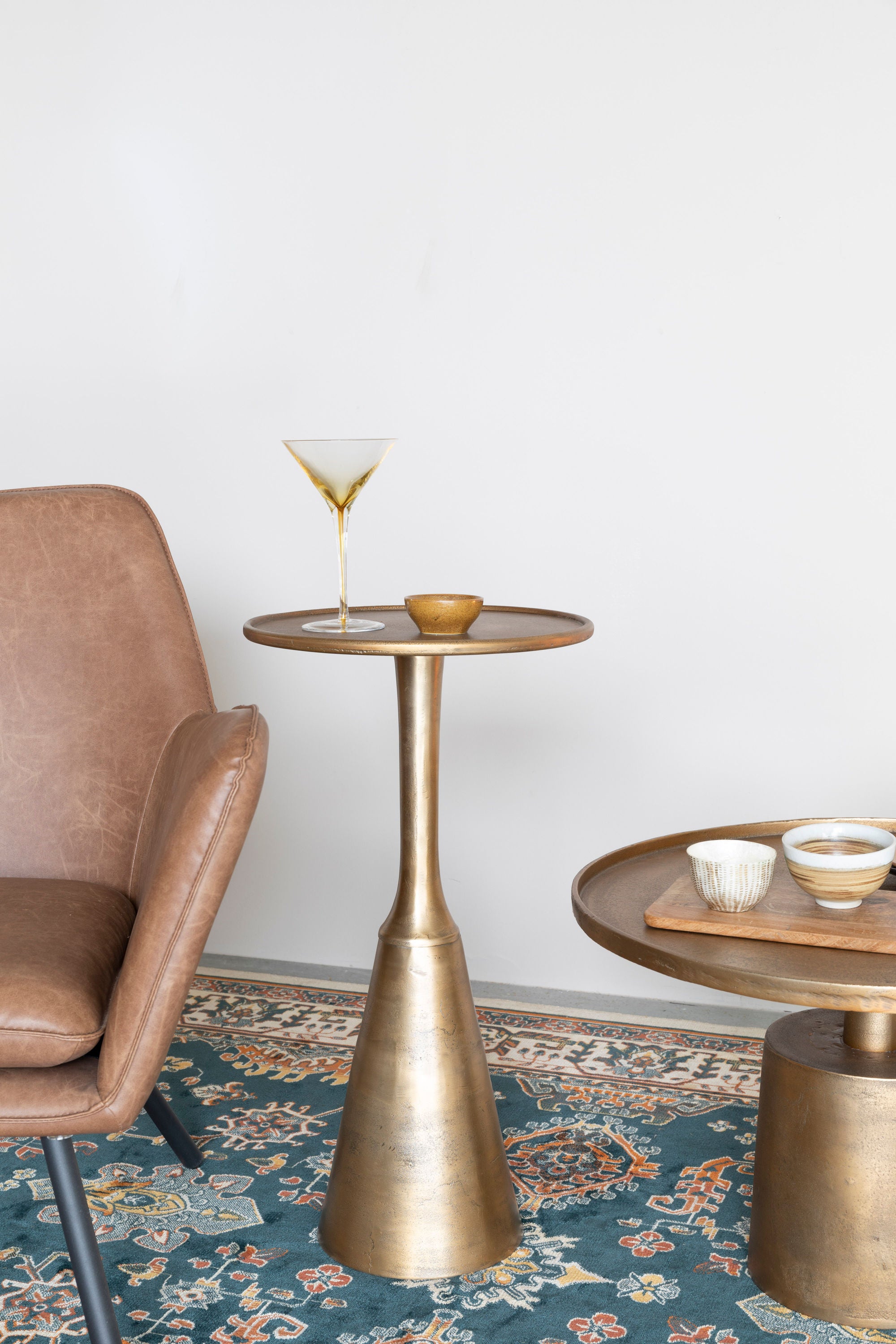 Mason Antique Brass Coffee Table