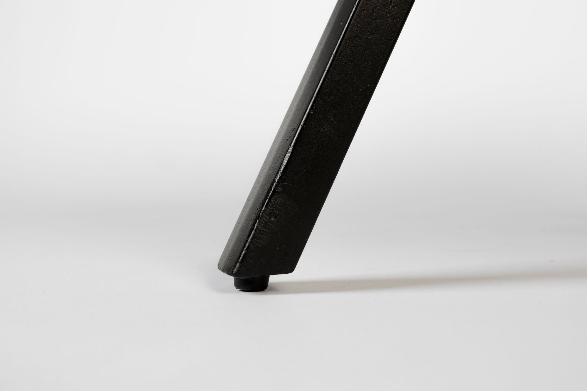 Suri Black Teak Wood Round Coffee Table Large