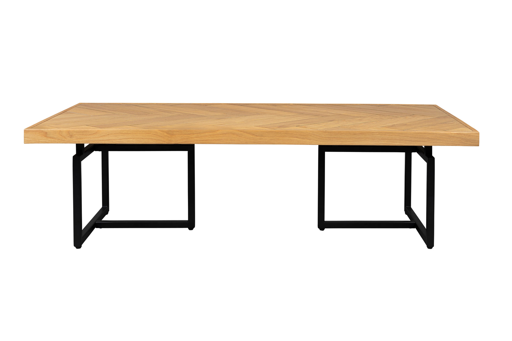 Dutchbone Class Herringbone Natural Oak Wood Coffee Table