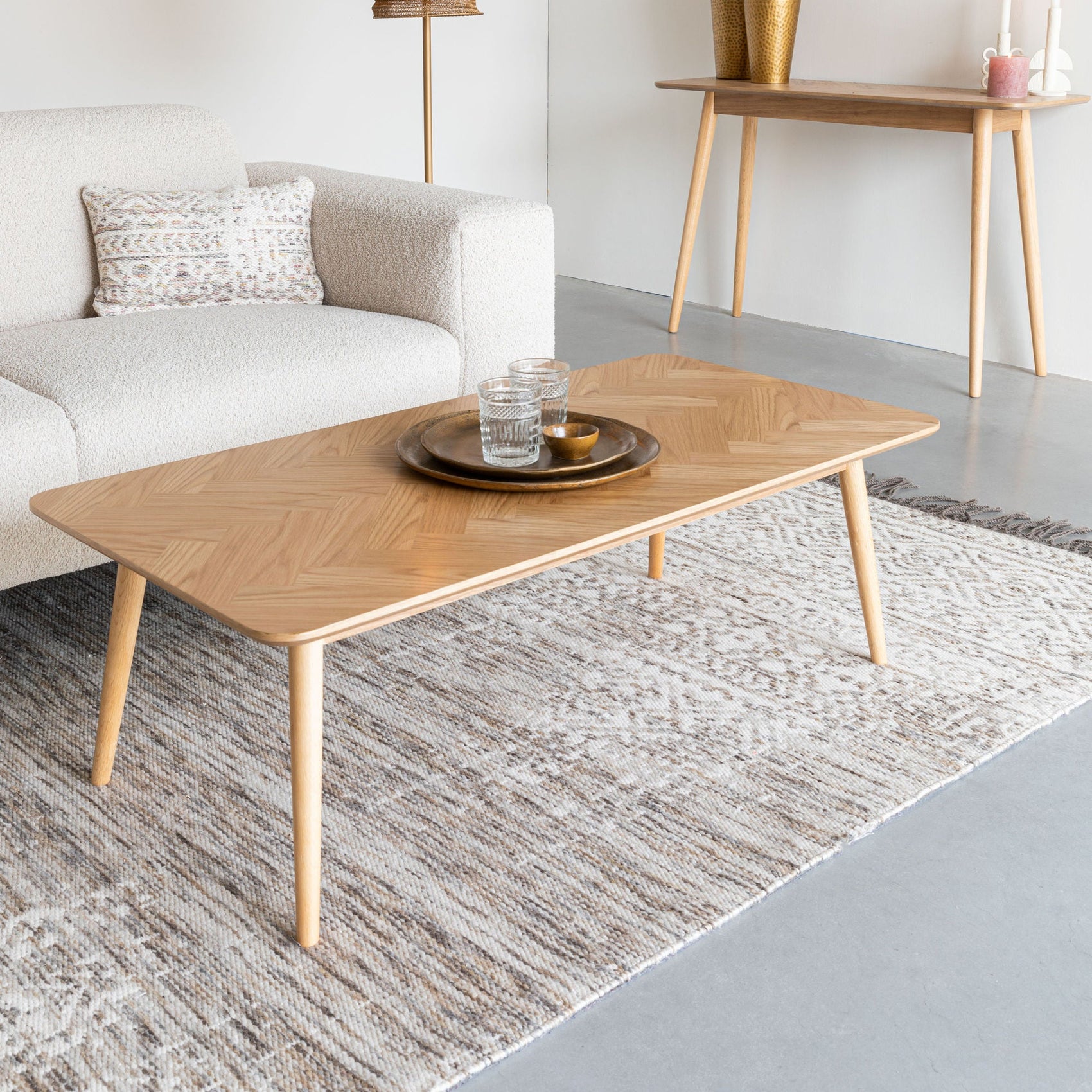 Fabio Natural Wood Coffee Table