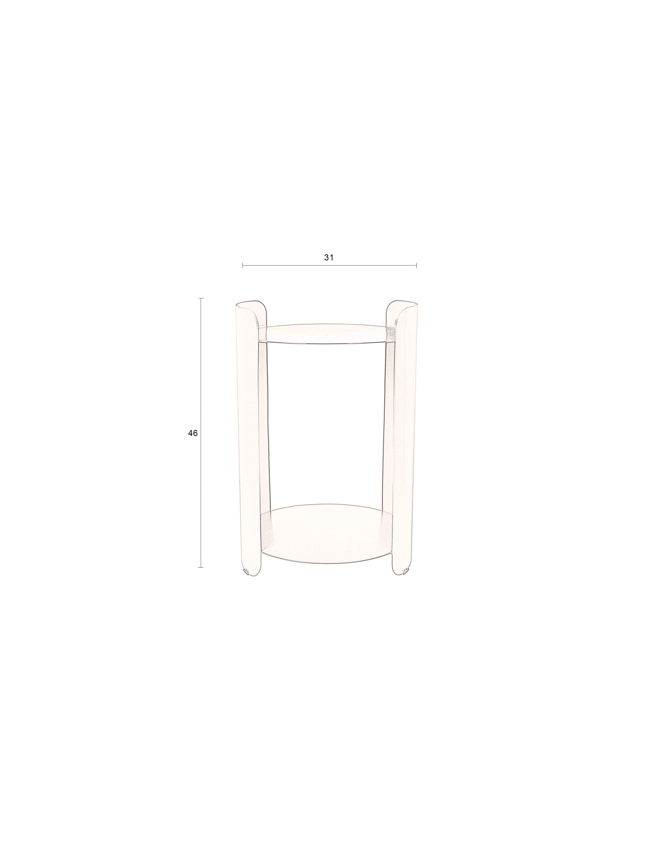 Dutchbone Navagio Teal Blue Side Table