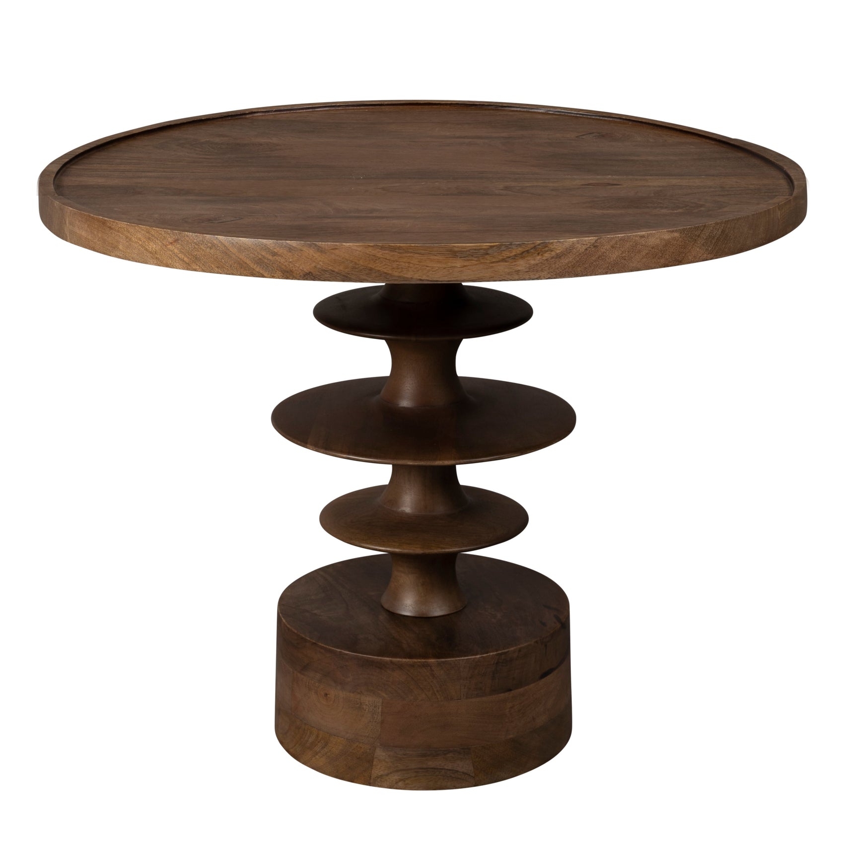 Dutchbone Cath Brown Mango Wood Tiered Coffee Table