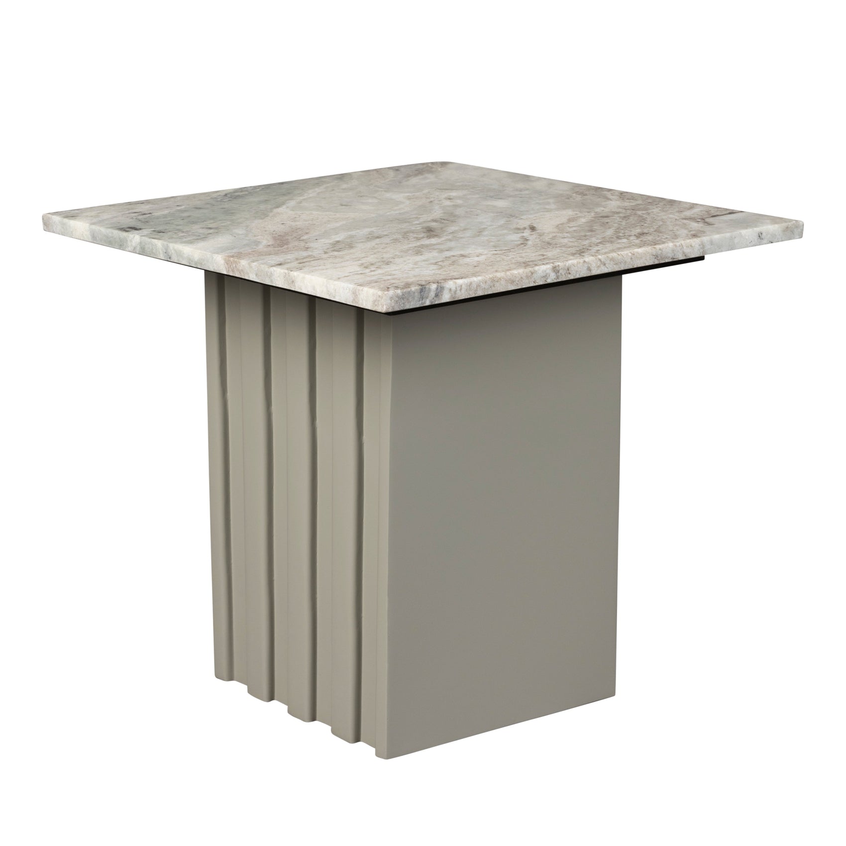Dutchbone Clayton Grey Marble Square Side Table