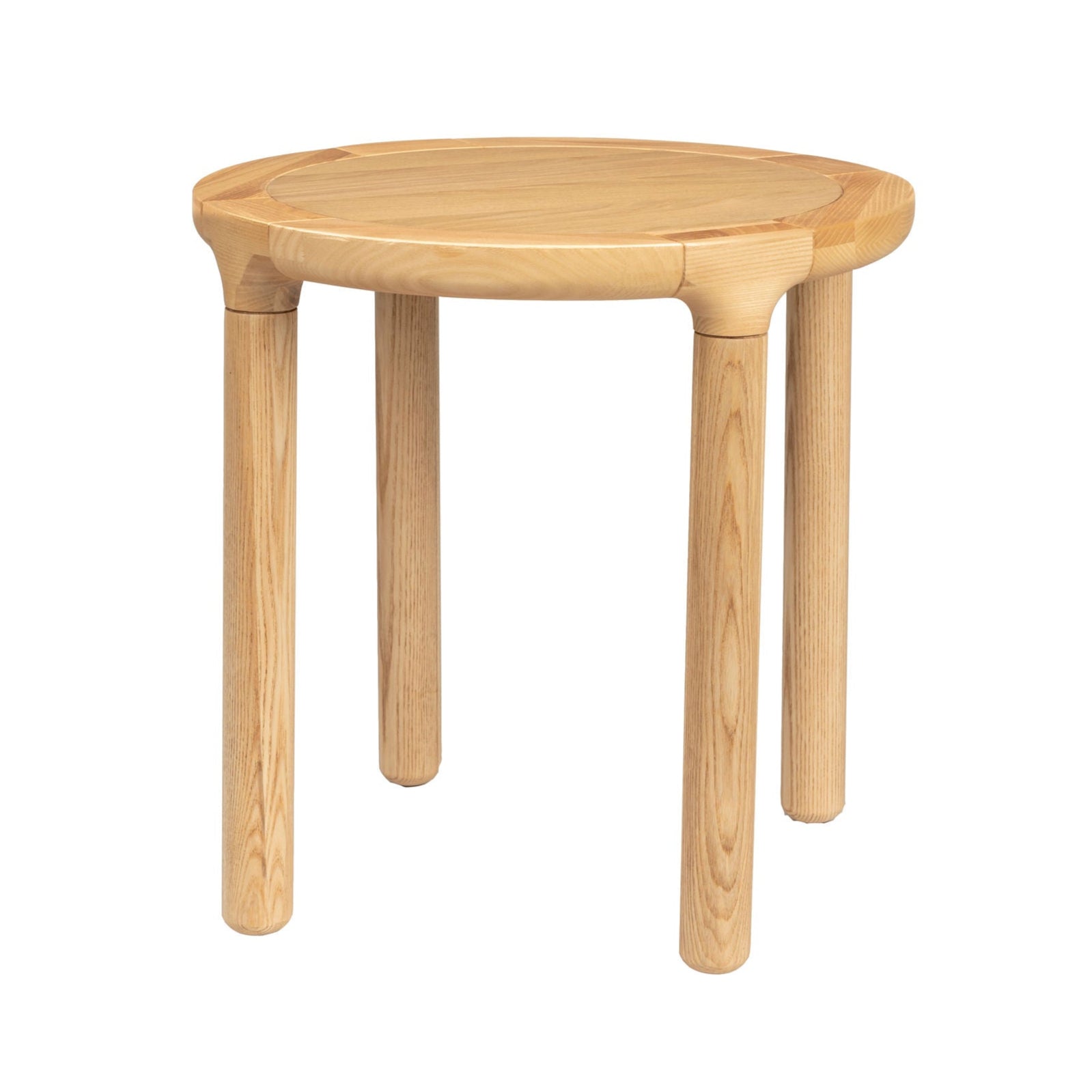 Zuiver Storm Natural Oak Wood Round Side Table