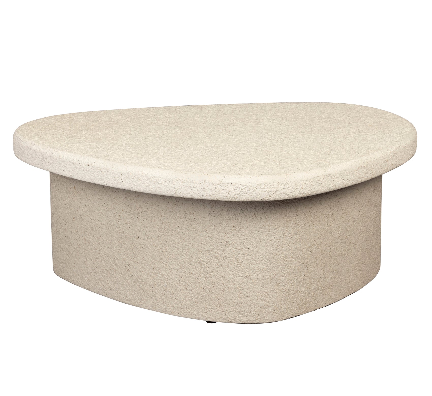 Dutchbone Veda Organic Curved Neutral Marble Coffee Table