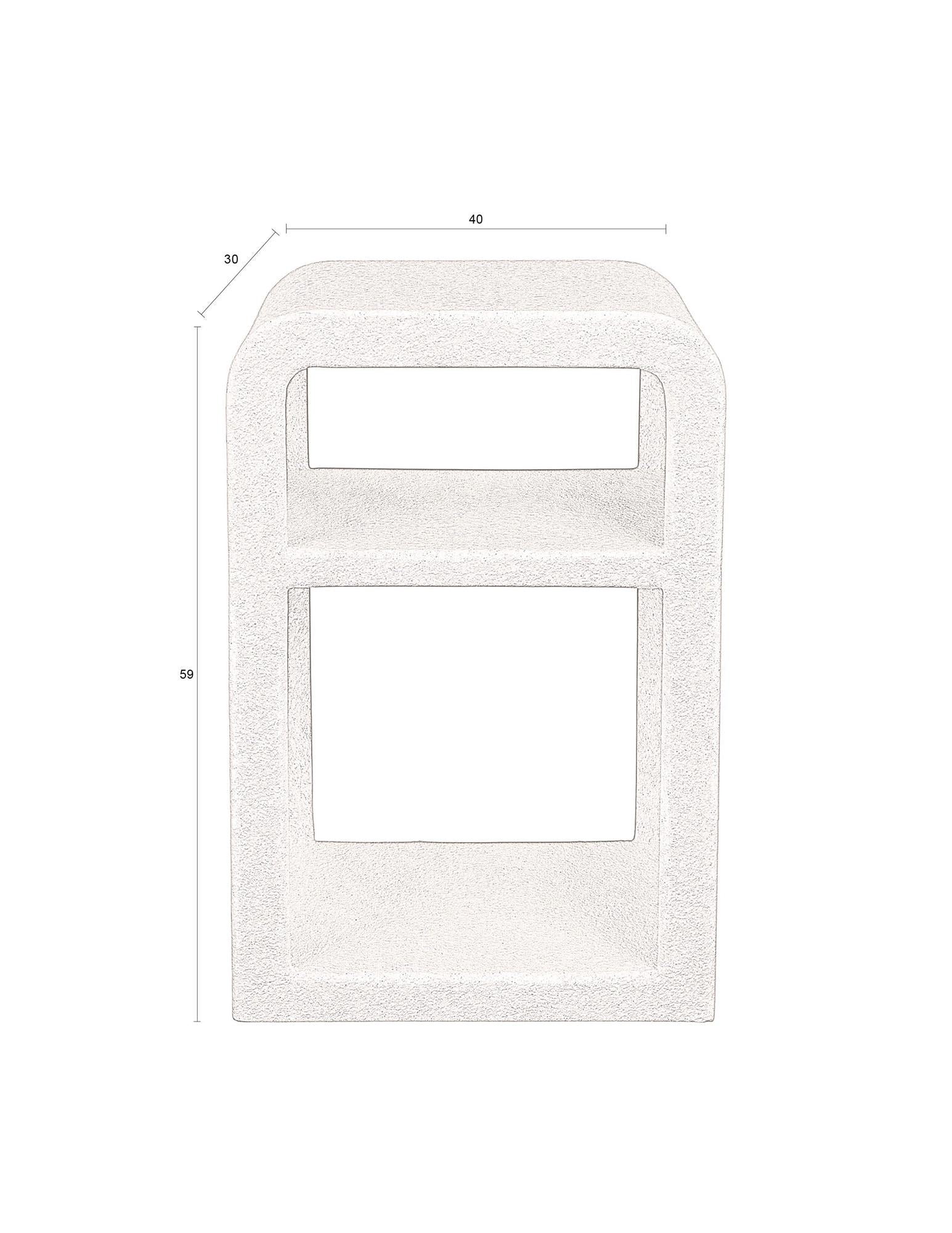 Aluminium Square Gas Rising Table - Charcoal