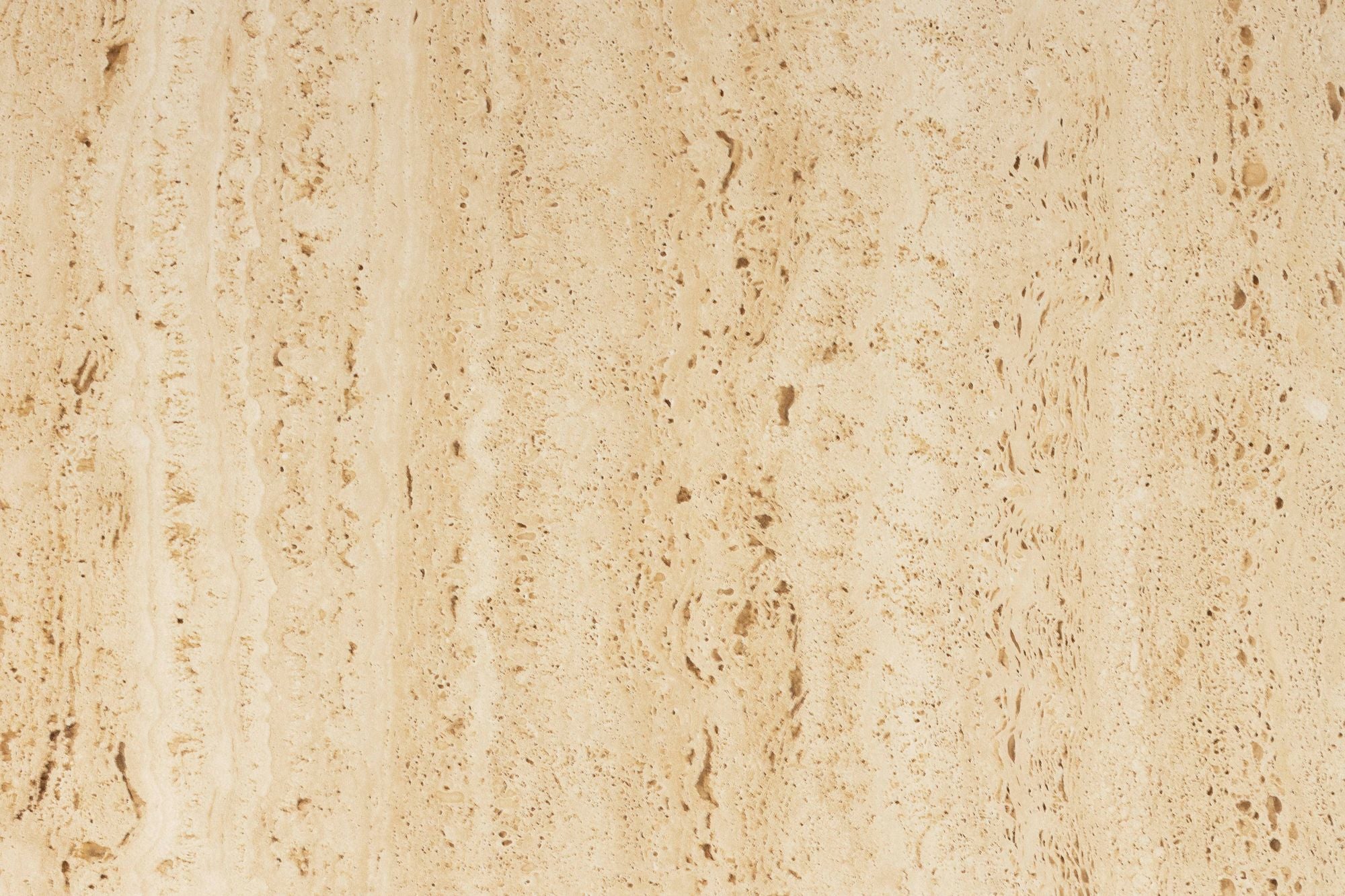 Set of 2 Baru Travertine & Black Side Tables Nest