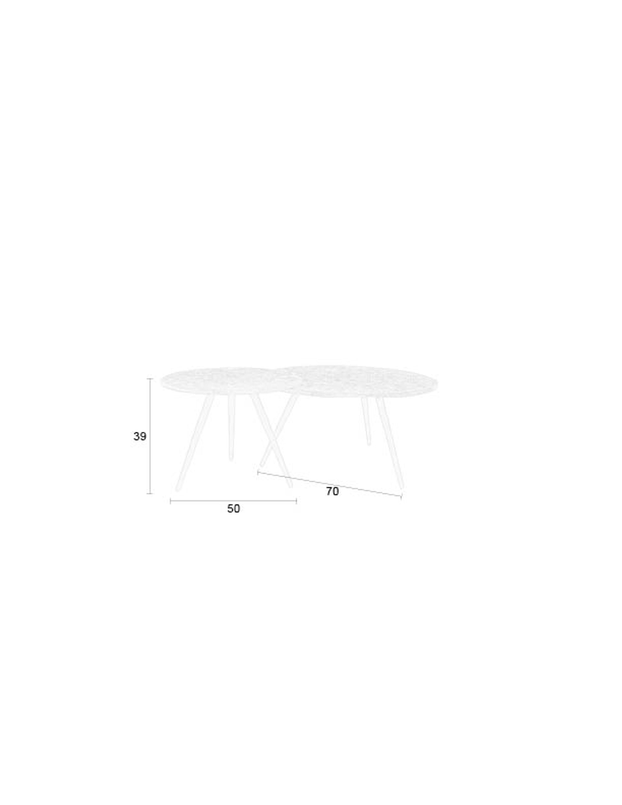 Webster Brown Teak Wood Coffee Table Nest