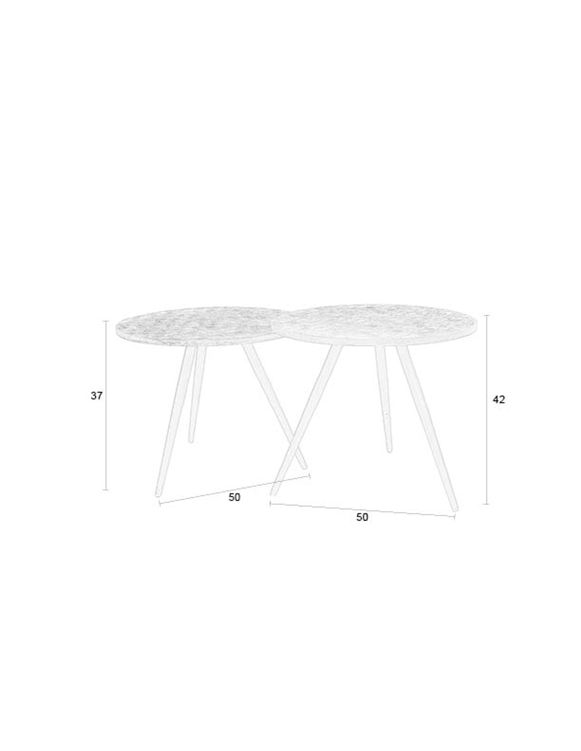 Webster Brown Teak Wood Side Tables Nest