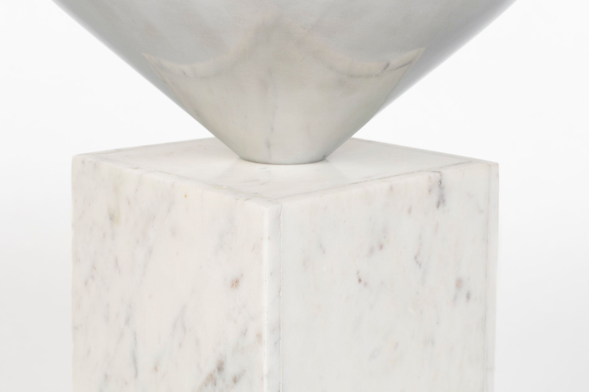 Zuiver Pride White Marble Coned Side Table