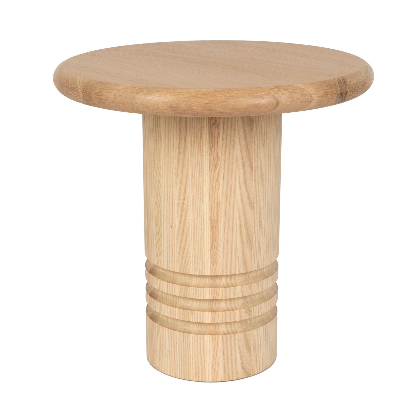 Zuiver Chunk Natural Oak Wood Round Side Table