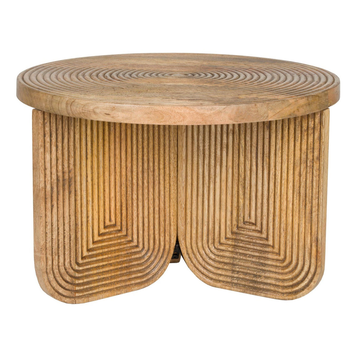 Maeze Curved Mango Wood Coffee Table