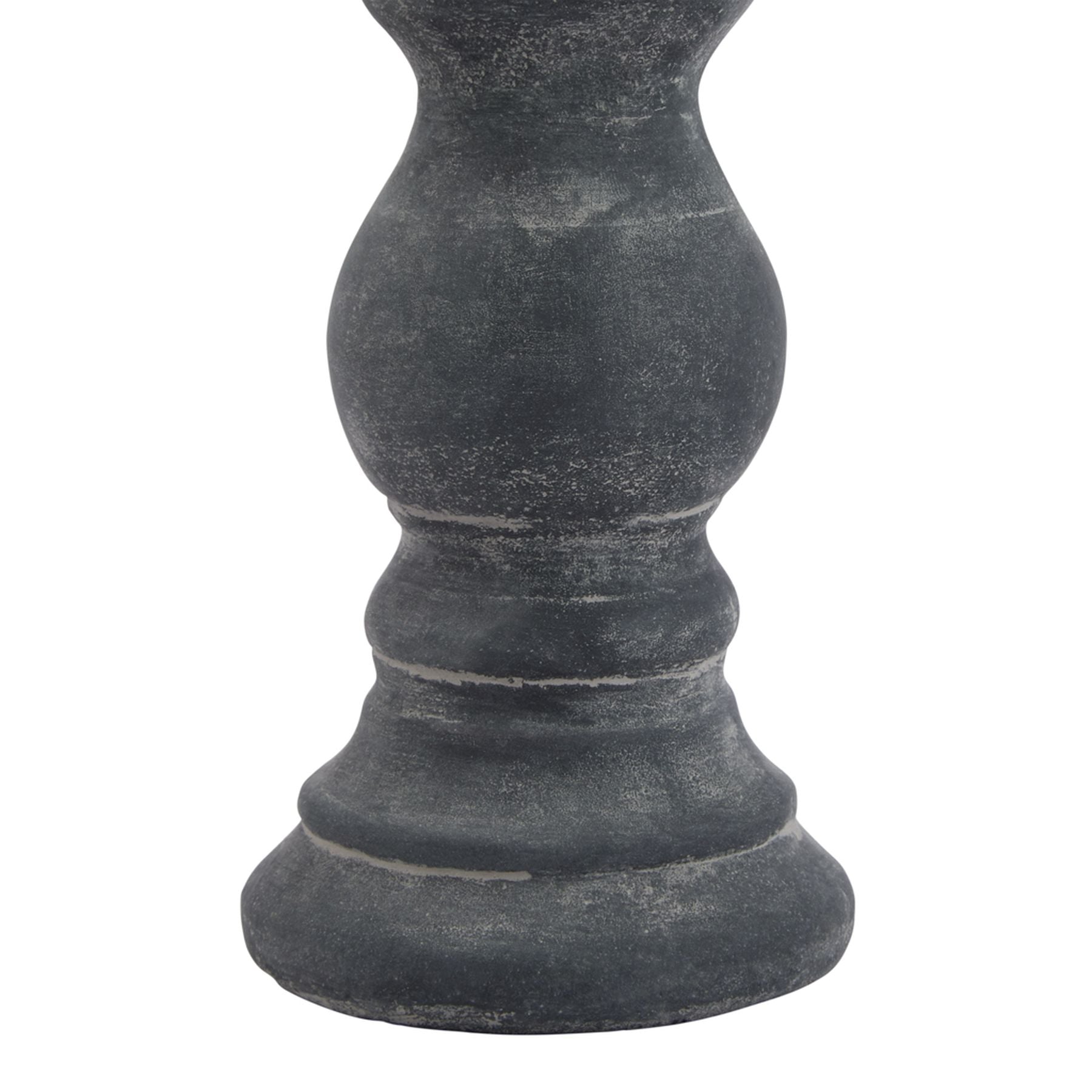 Amalfi Small Grey  Column Candle Holder