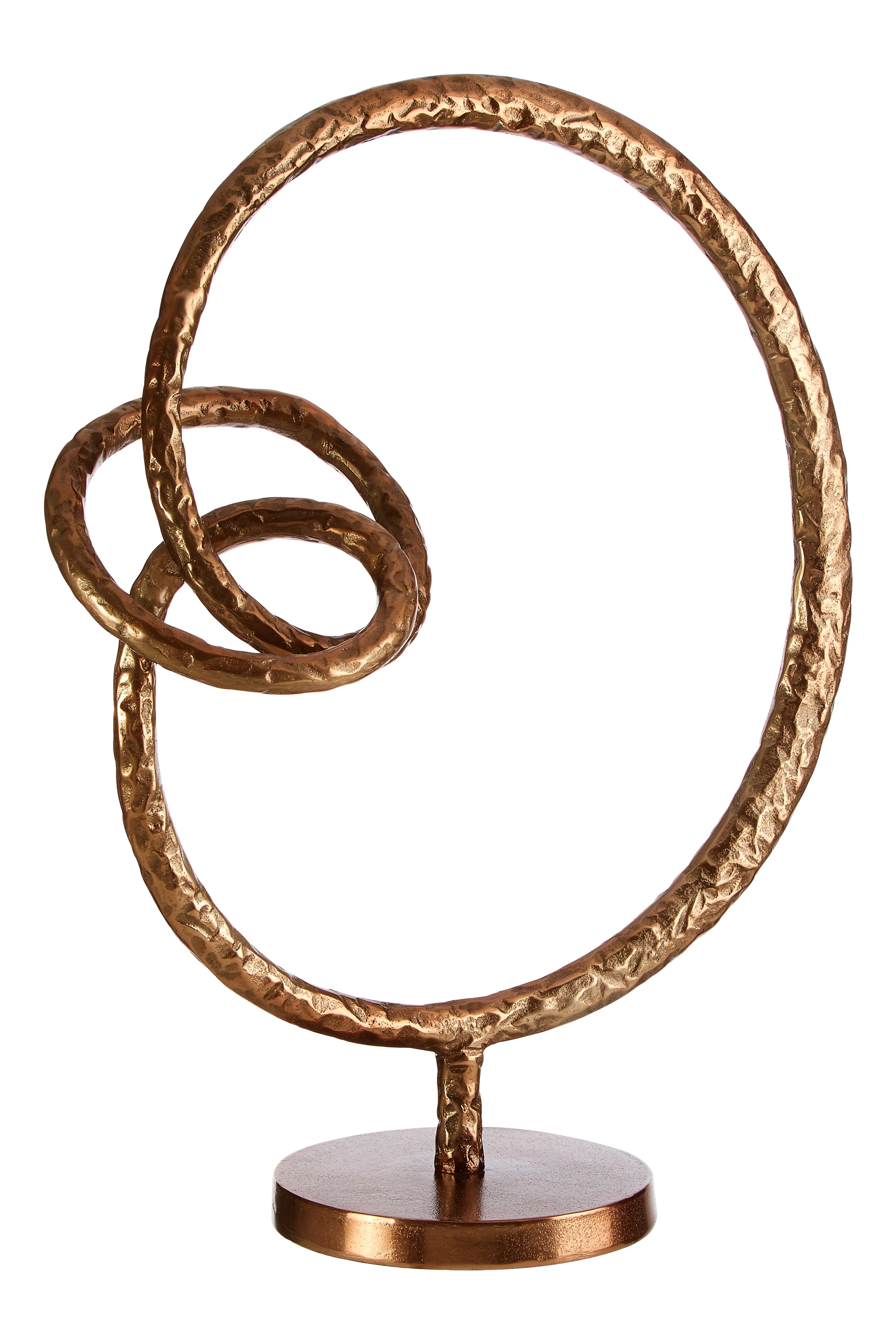 Miro Round Rough Bronze Sculpture